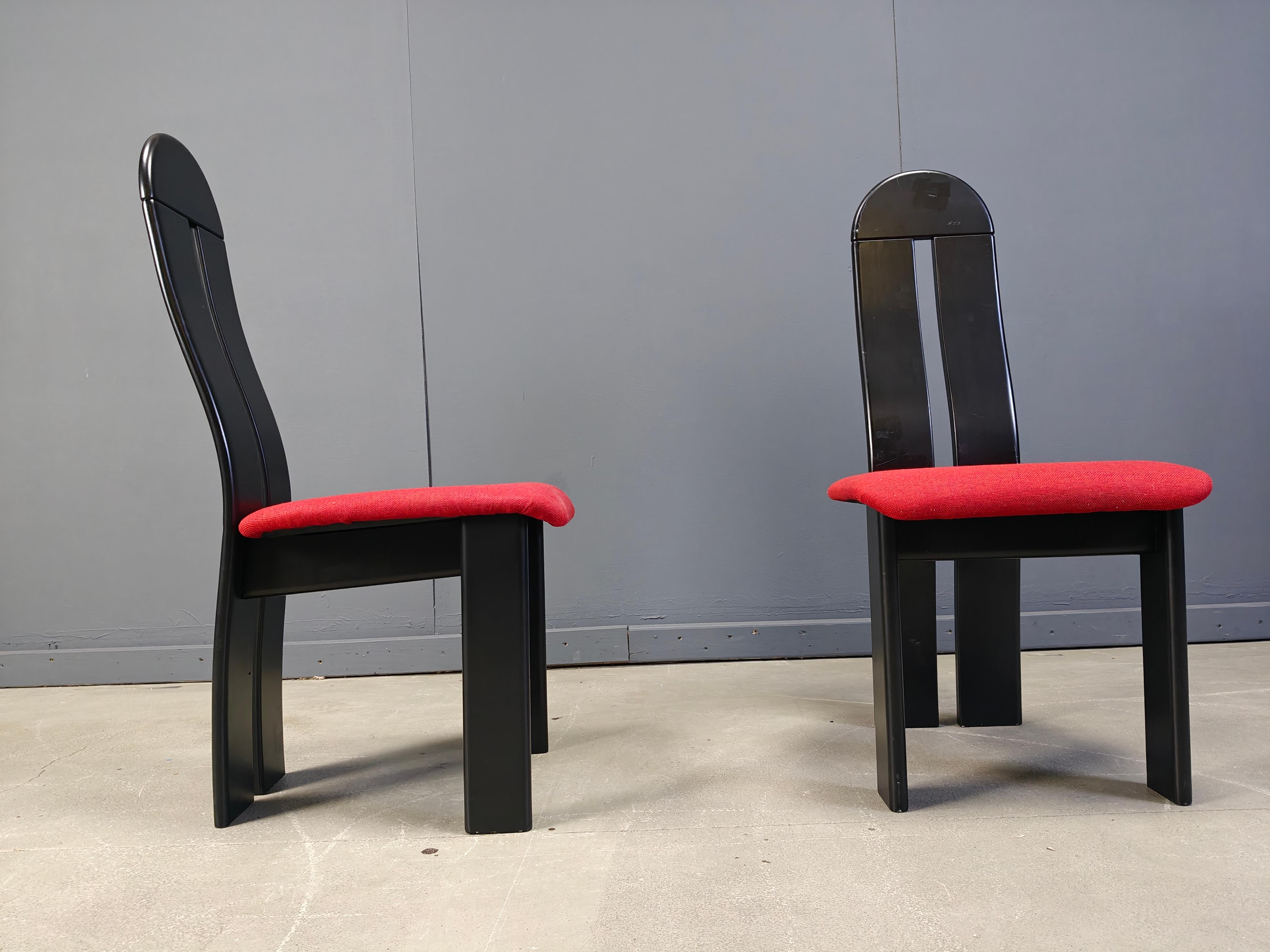 Post modern dining chairs, 1980s im Angebot 2