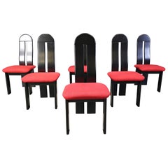 Post modern dining chairs, 1980s