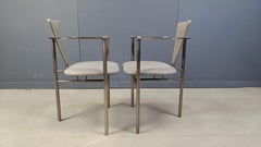 Post modern dining chairs by Belgo chrom, set of 6 - 1980s