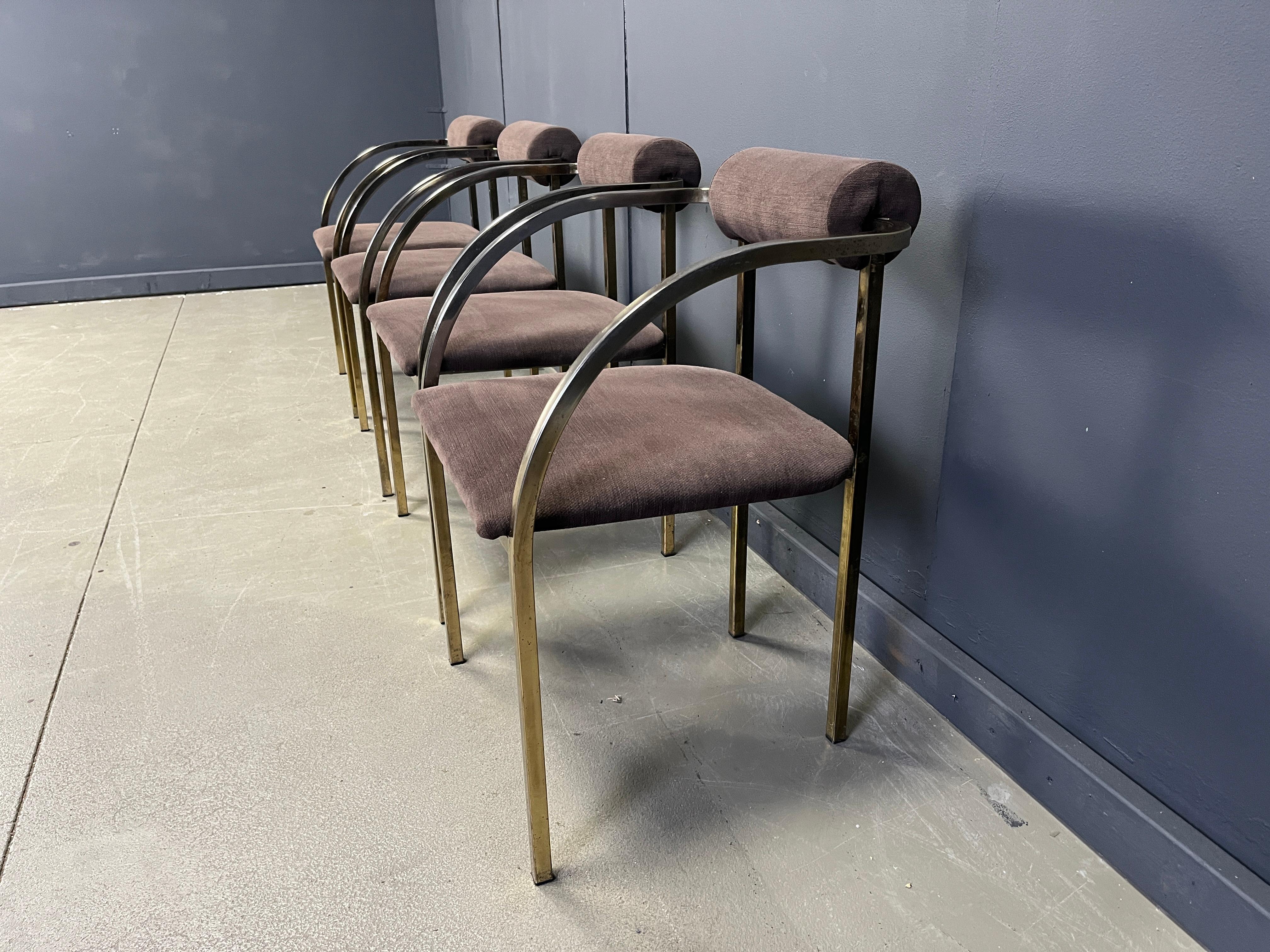 Post modern dining chairs by Belgochrom, 1980s For Sale 4