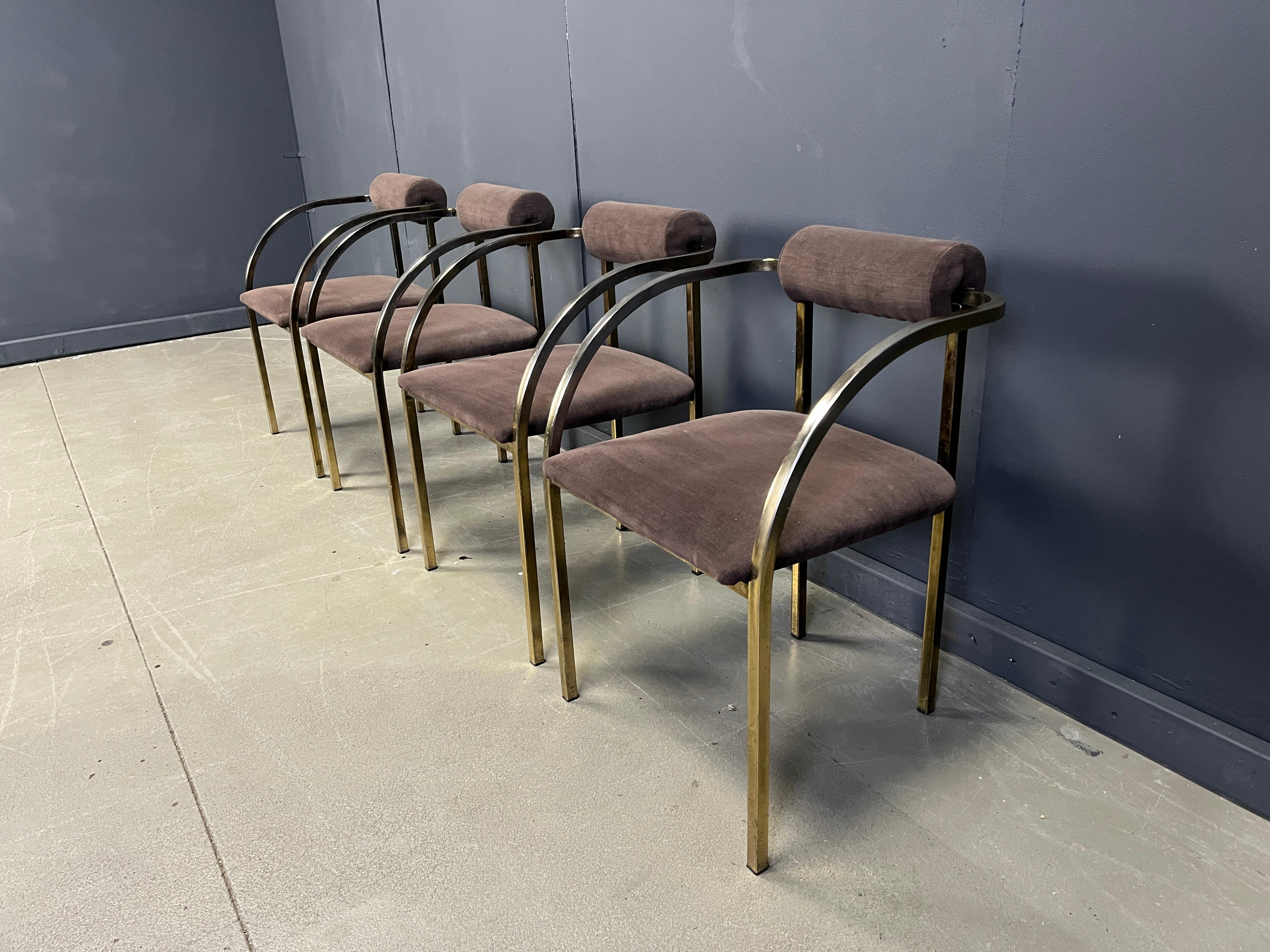 Post modern dining chairs by Belgochrom, 1980s For Sale 5
