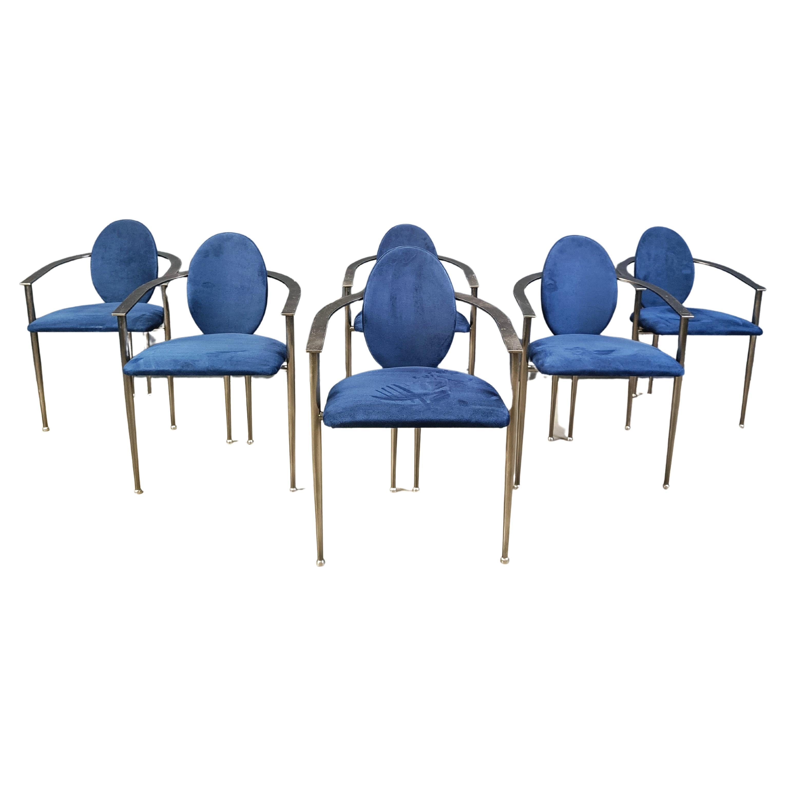 Post modern dining chairs by Belgochrom, 1980s
