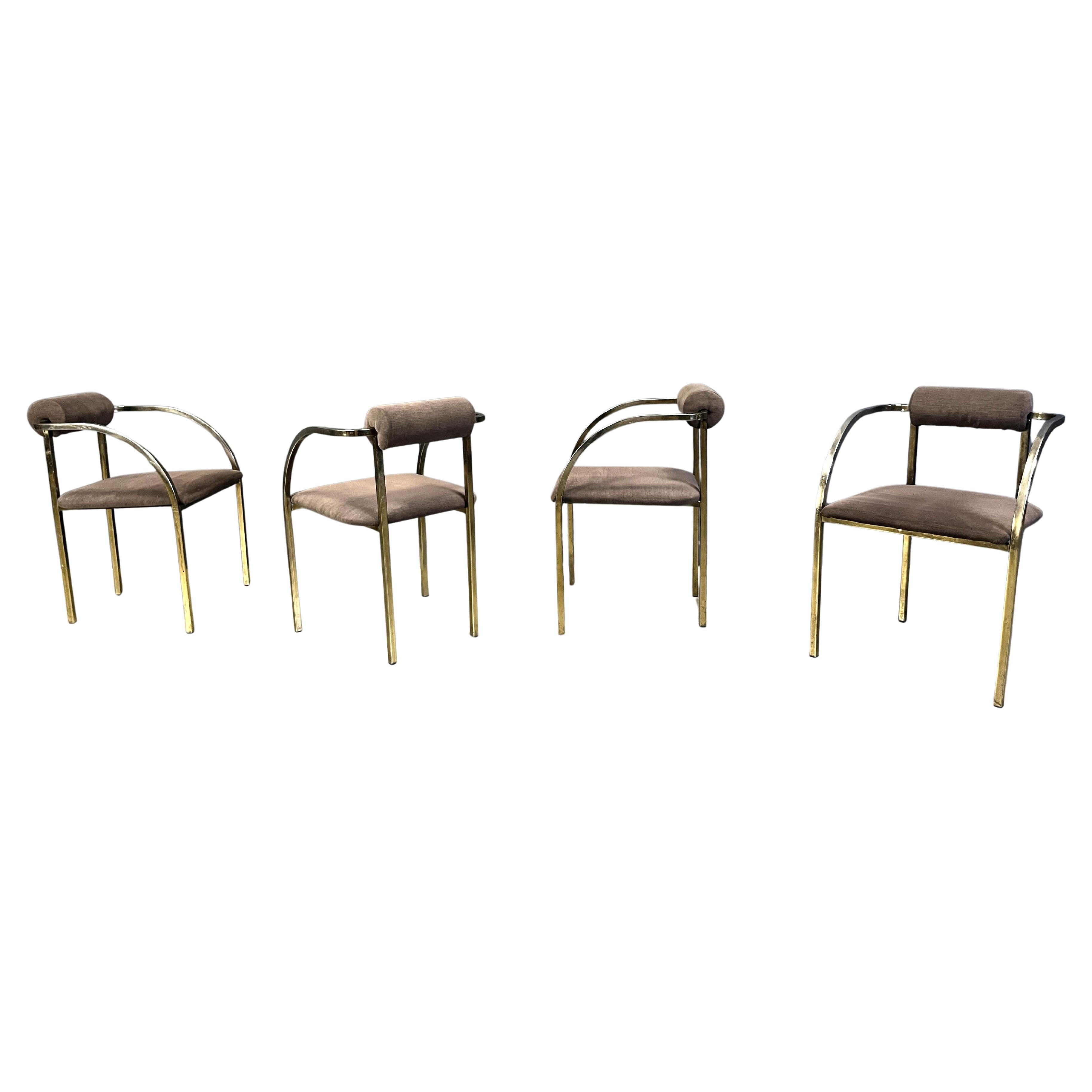 Post modern dining chairs by Belgochrom, 1980s