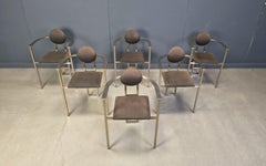 Post modern dining chairs by Belgochrom, 1980s - set of 6