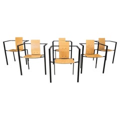 Post modern Dining Chairs by Karl Friedrich Förster for KFF, 1980s, Set of 6