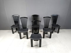 Post modern dining chairs by Pietro costantini, 1980s, set of 6