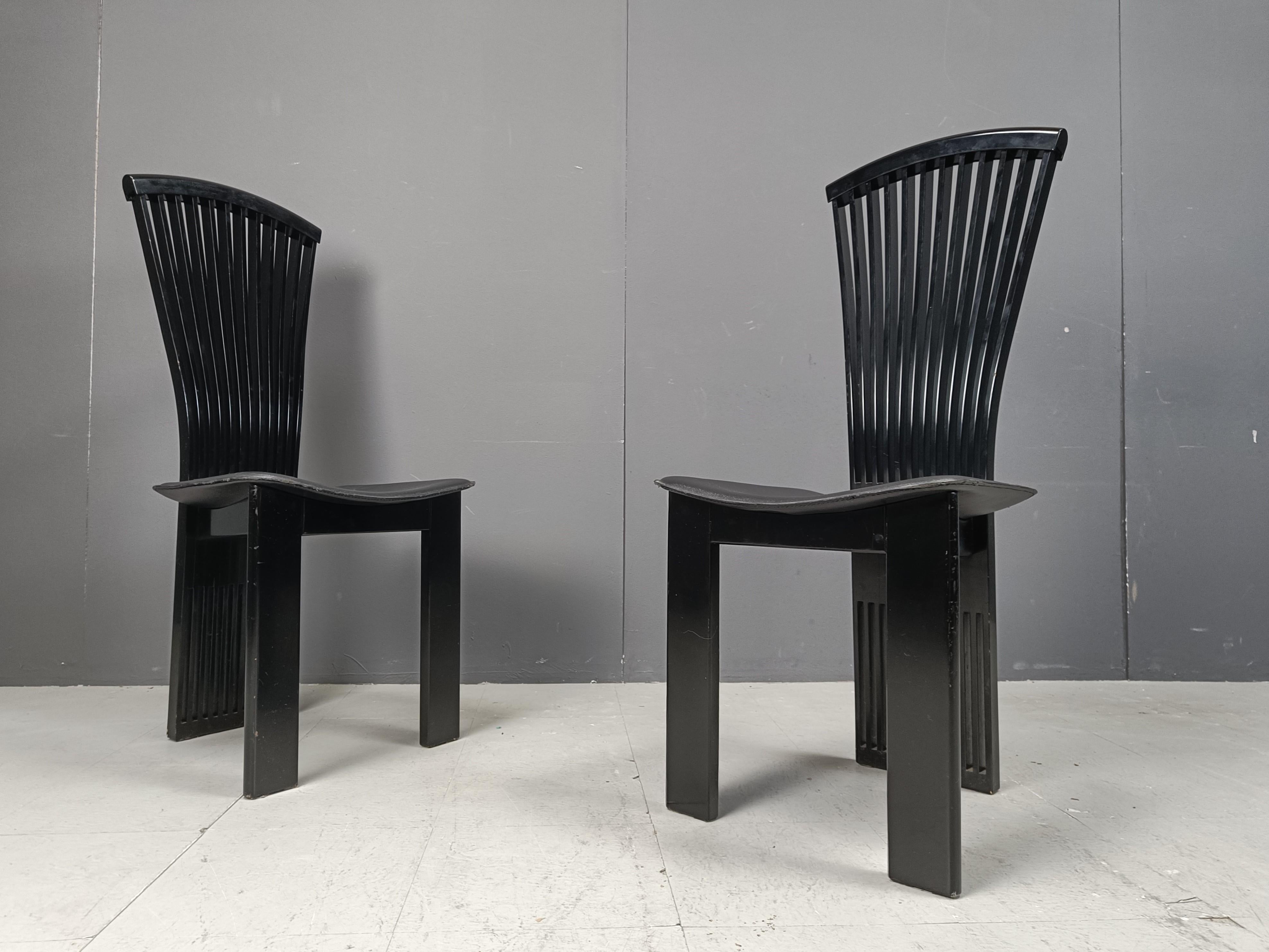 Fine XX secolo Sedie da pranzo postmoderne di Pietro Costantini, anni '80, set di 6 pezzi in vendita