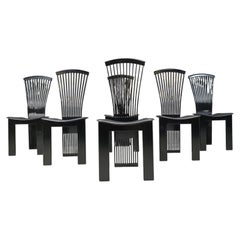 Post modern dining chairs by Pietro costantini, 1980s, set of 6