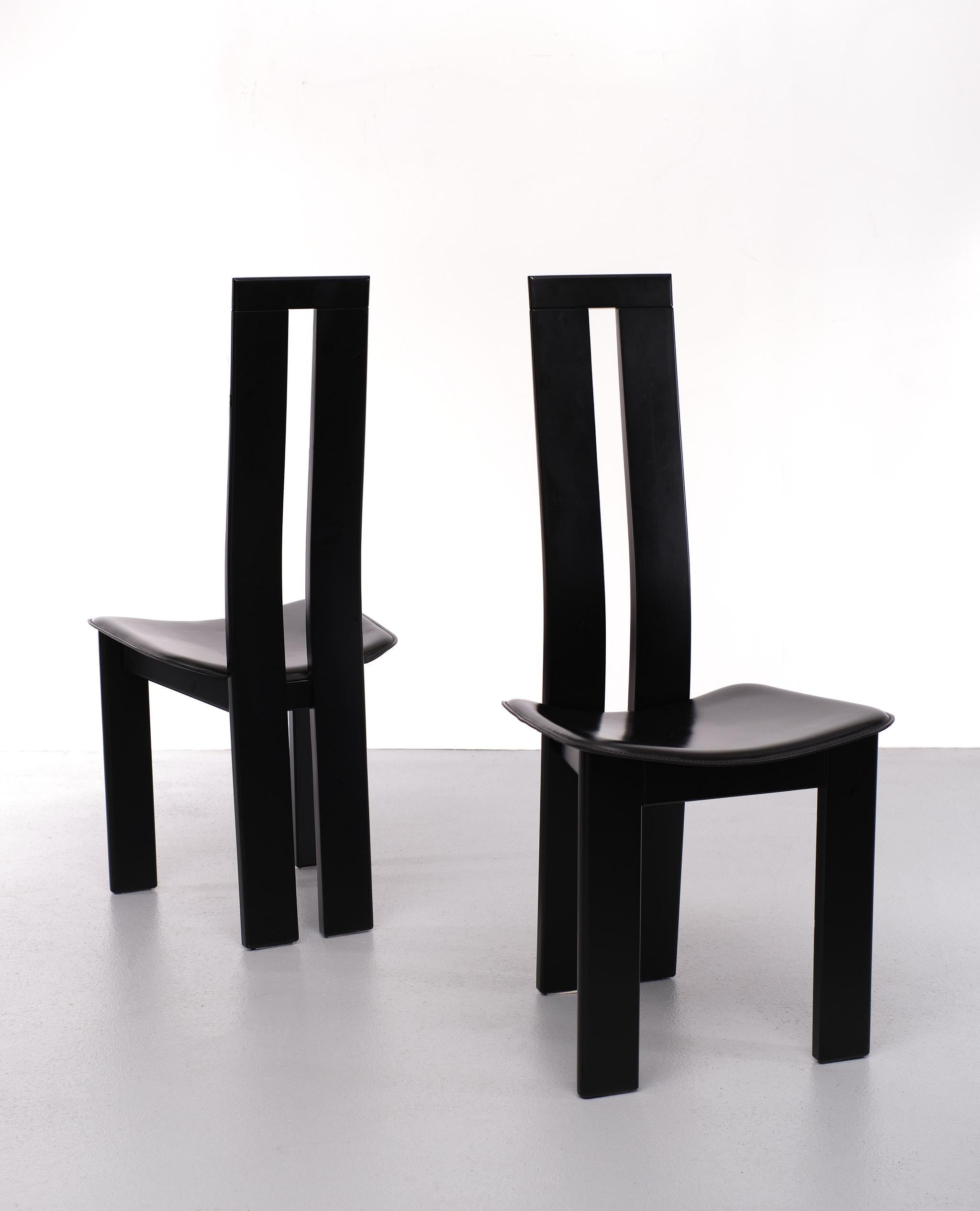 Post-Modern Post Modern Dining Chairs Pietro Constantini Italy 1970s