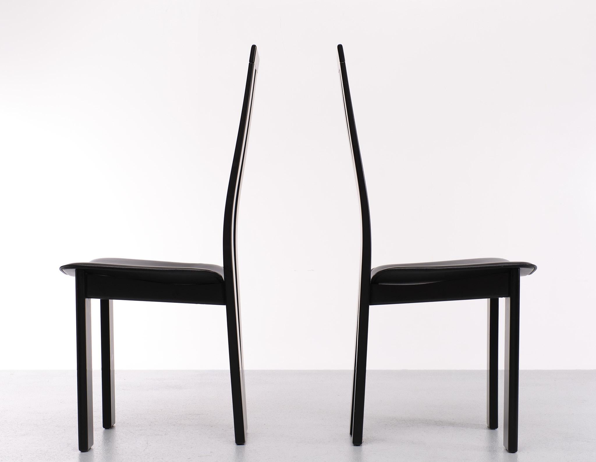 Late 20th Century Post Modern Dining Chairs Pietro Constantini Italy 1970s