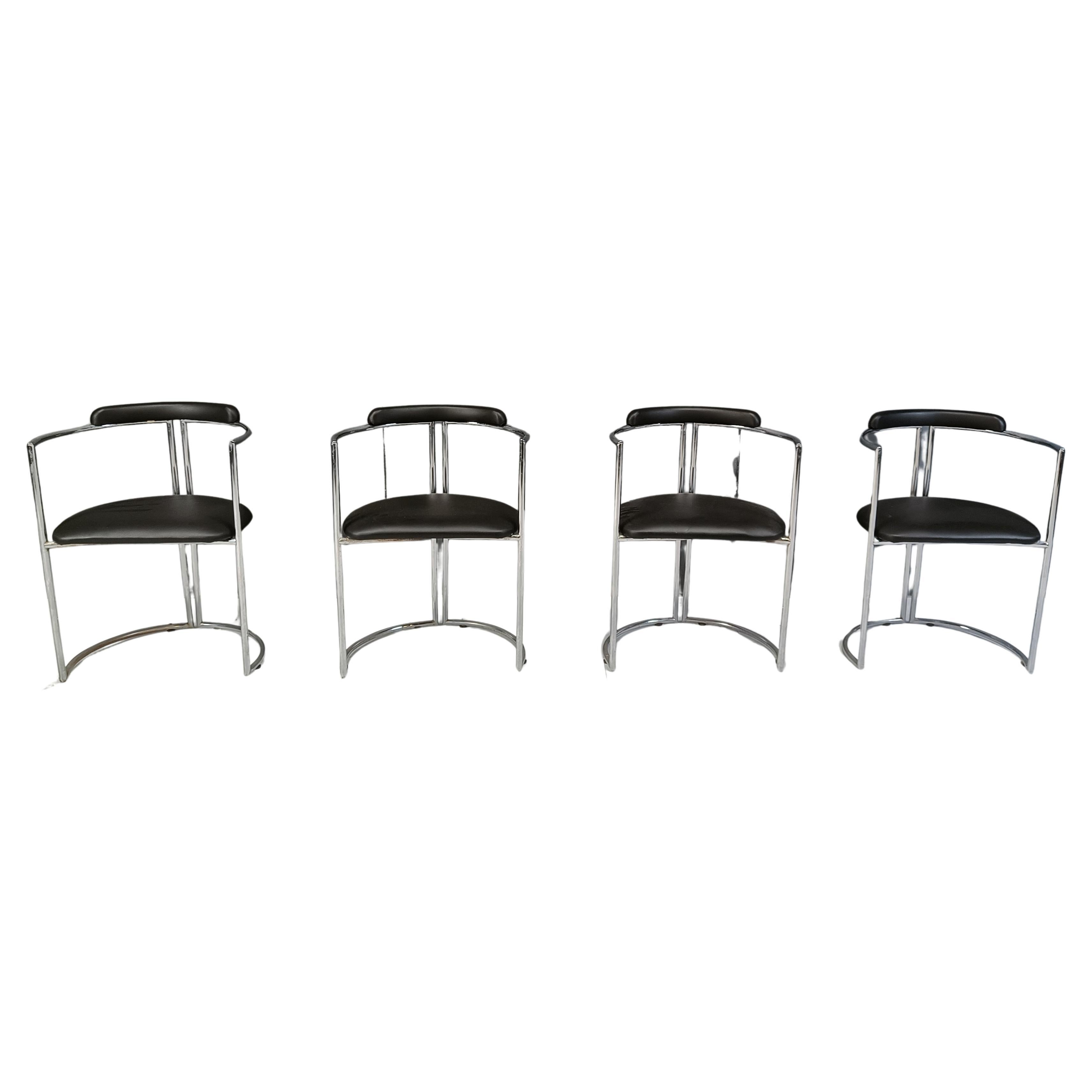 Post Modern dining chairs, set of 4 - 1980s