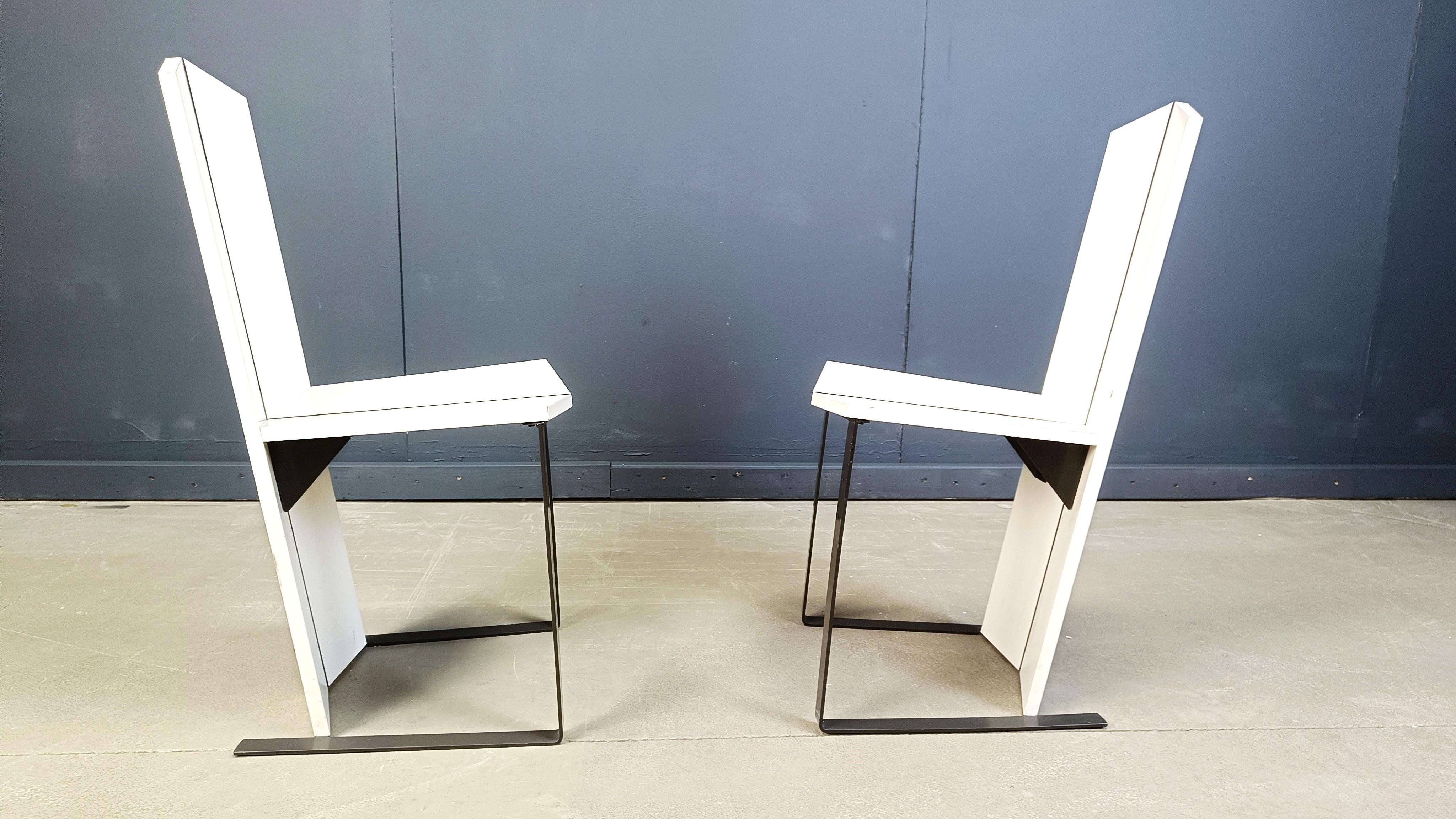 Postmoderne Esszimmerstühle, 6-teilig - 1980er Jahre im Angebot 5