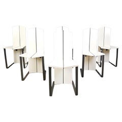 Post modern dining chairs, set of 6 - 1980s