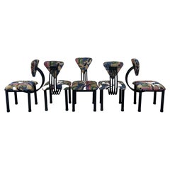 Post Modern dining chairs -set of five