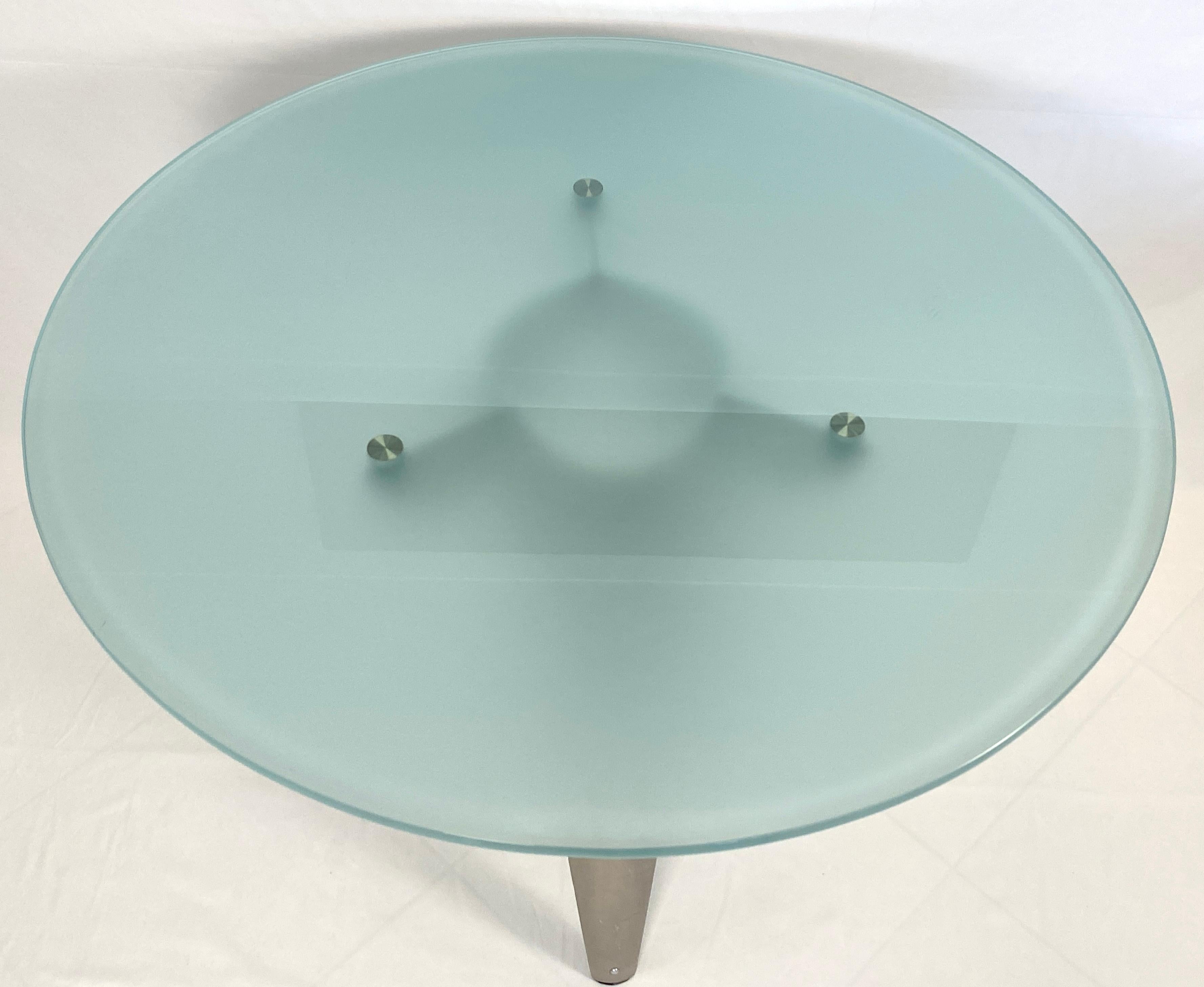 Dining Table and 4 Chairs Set,  attributed to Driade & Chairs by Ycami For Sale 1