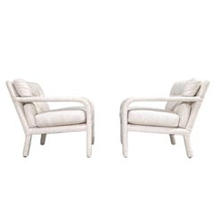 Sedie da salotto a bracci aperti postmoderne Directional, 1980