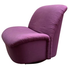 Postmoderner Directional Swivel Lounge Chair