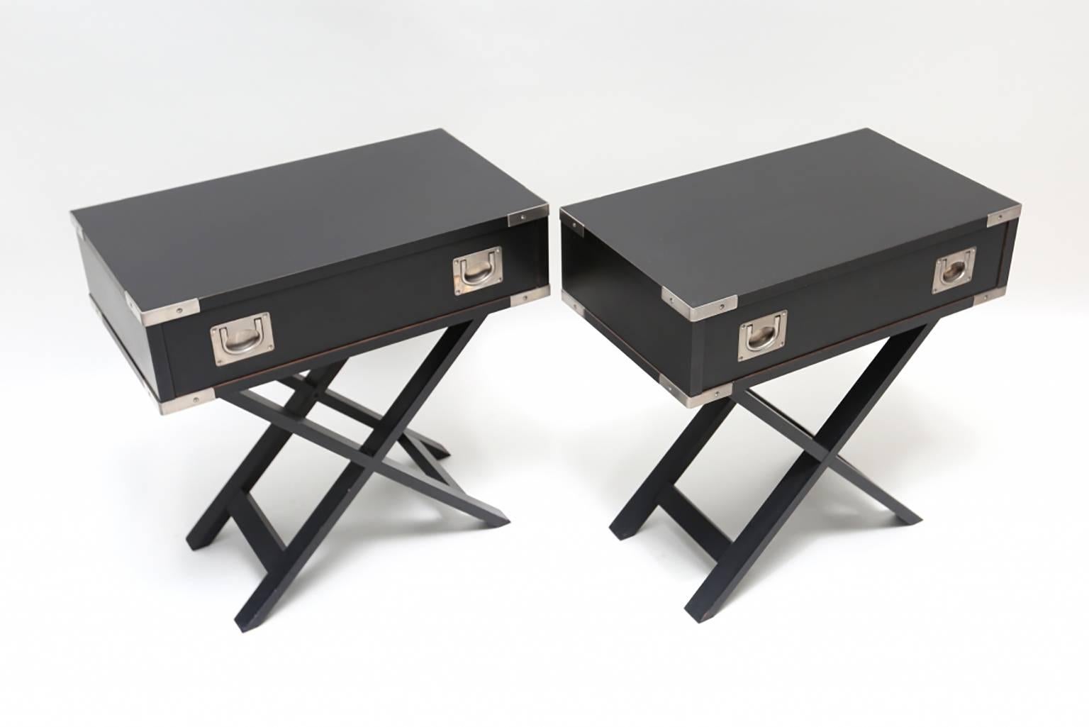 Late 20th Century Postmodern 'Director' Side Tables