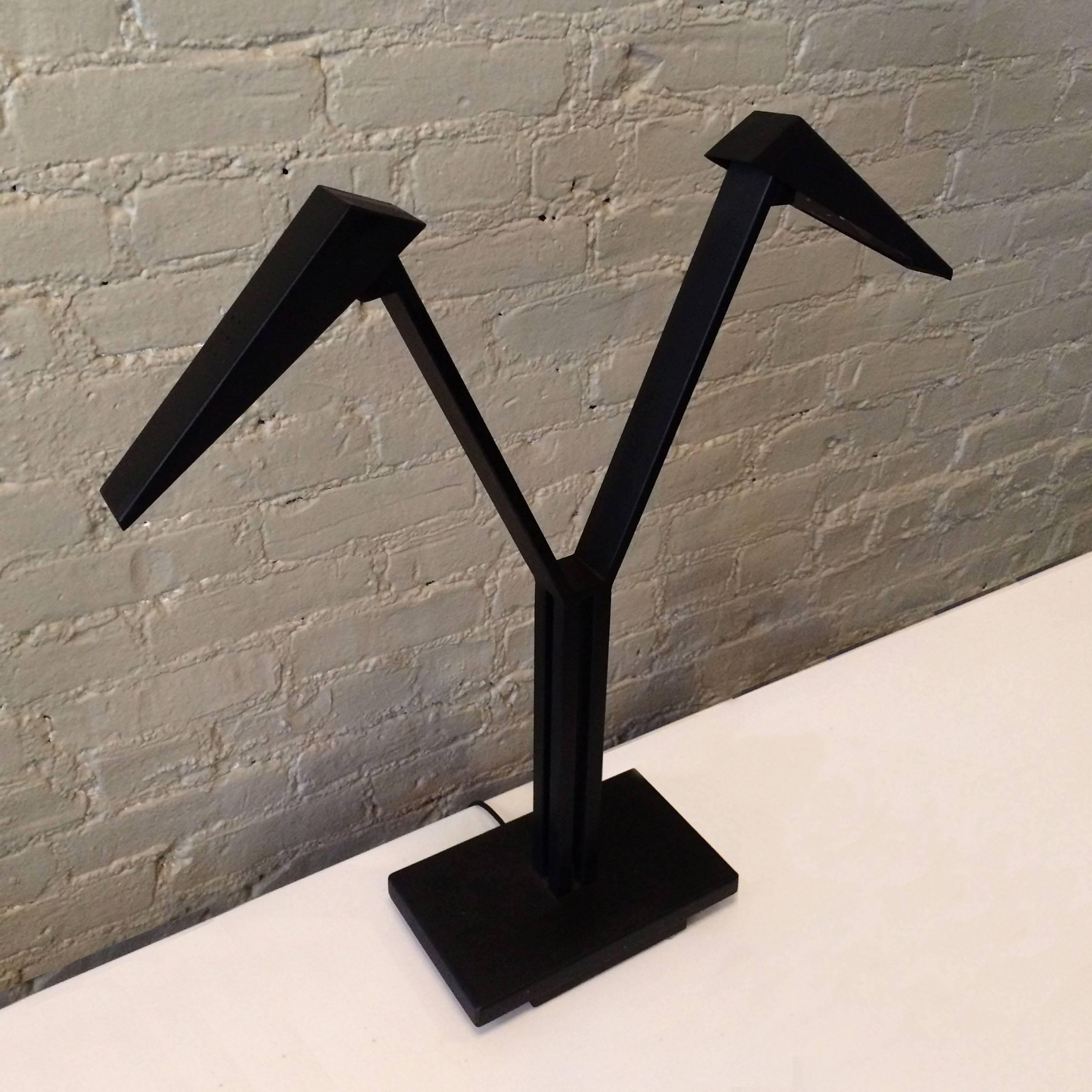 Italian Postmodern Double Headed Desk Lamp by Roverto Maracatti for Zeus, Milano