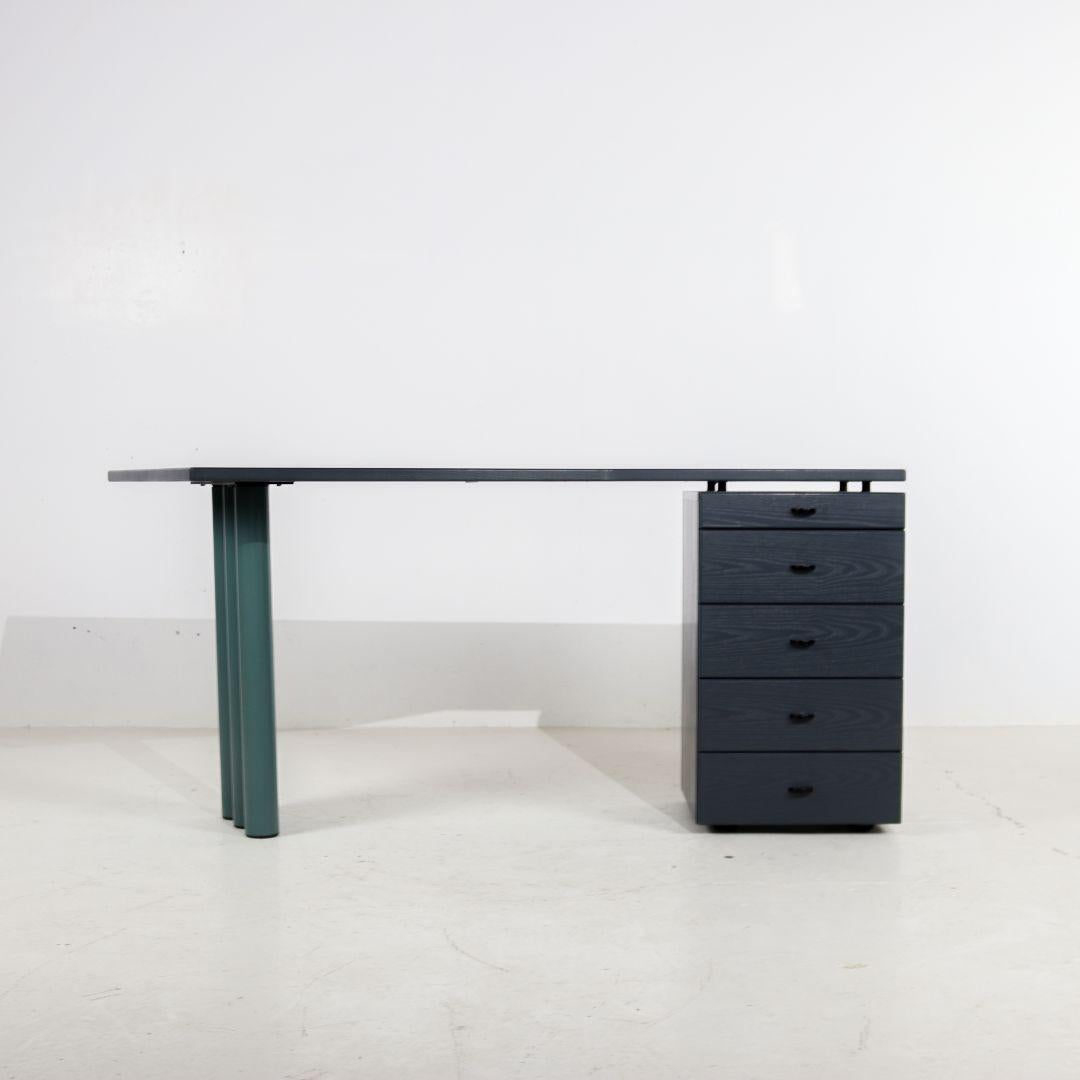 German Post-Modern Duo Desk by Peter Maly for Interlübke