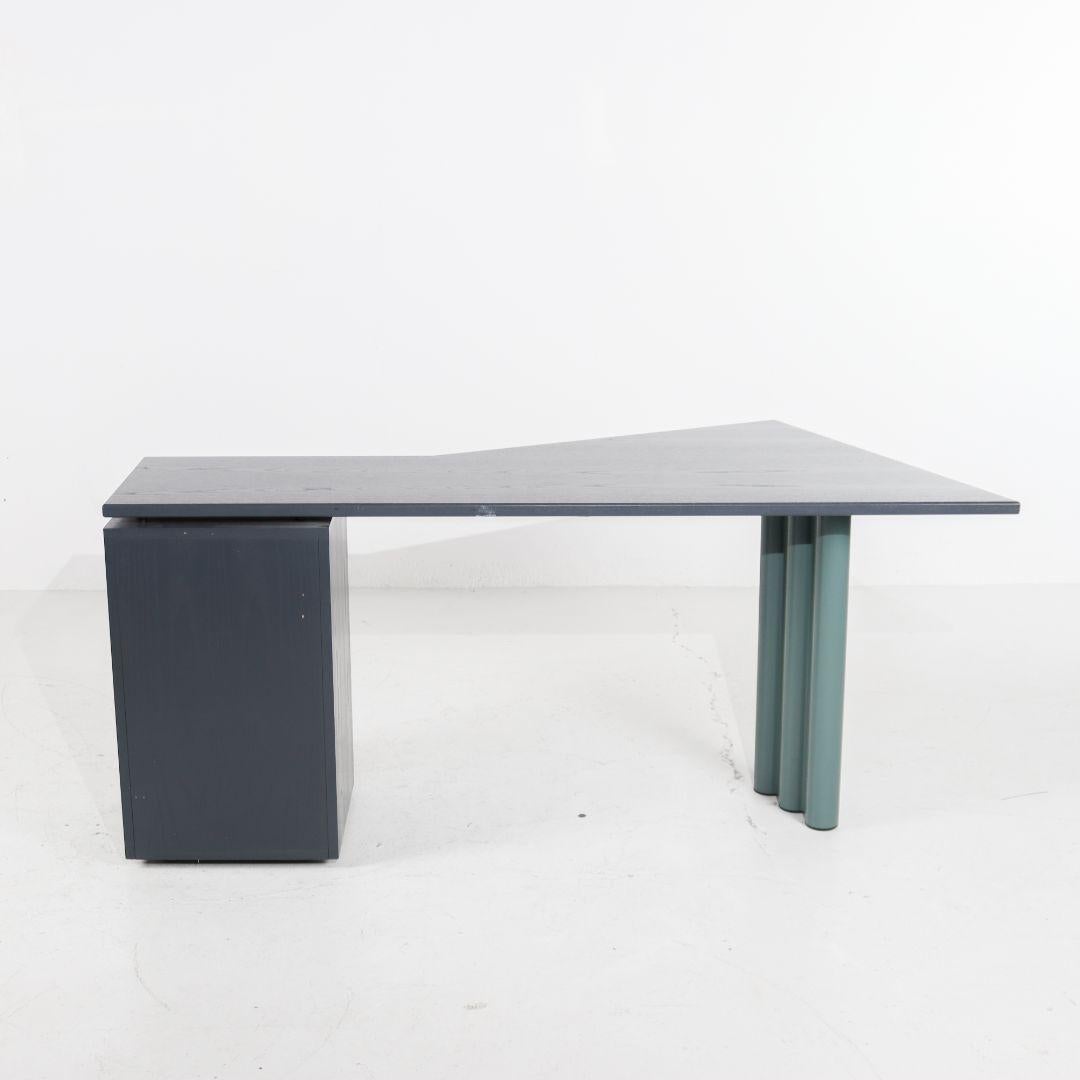 Lacquered Post-Modern Duo Desk by Peter Maly for Interlübke