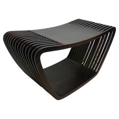 Postmoderne holländische Lattenrost-Holzbank oder Couchtisch, 1970er Jahre