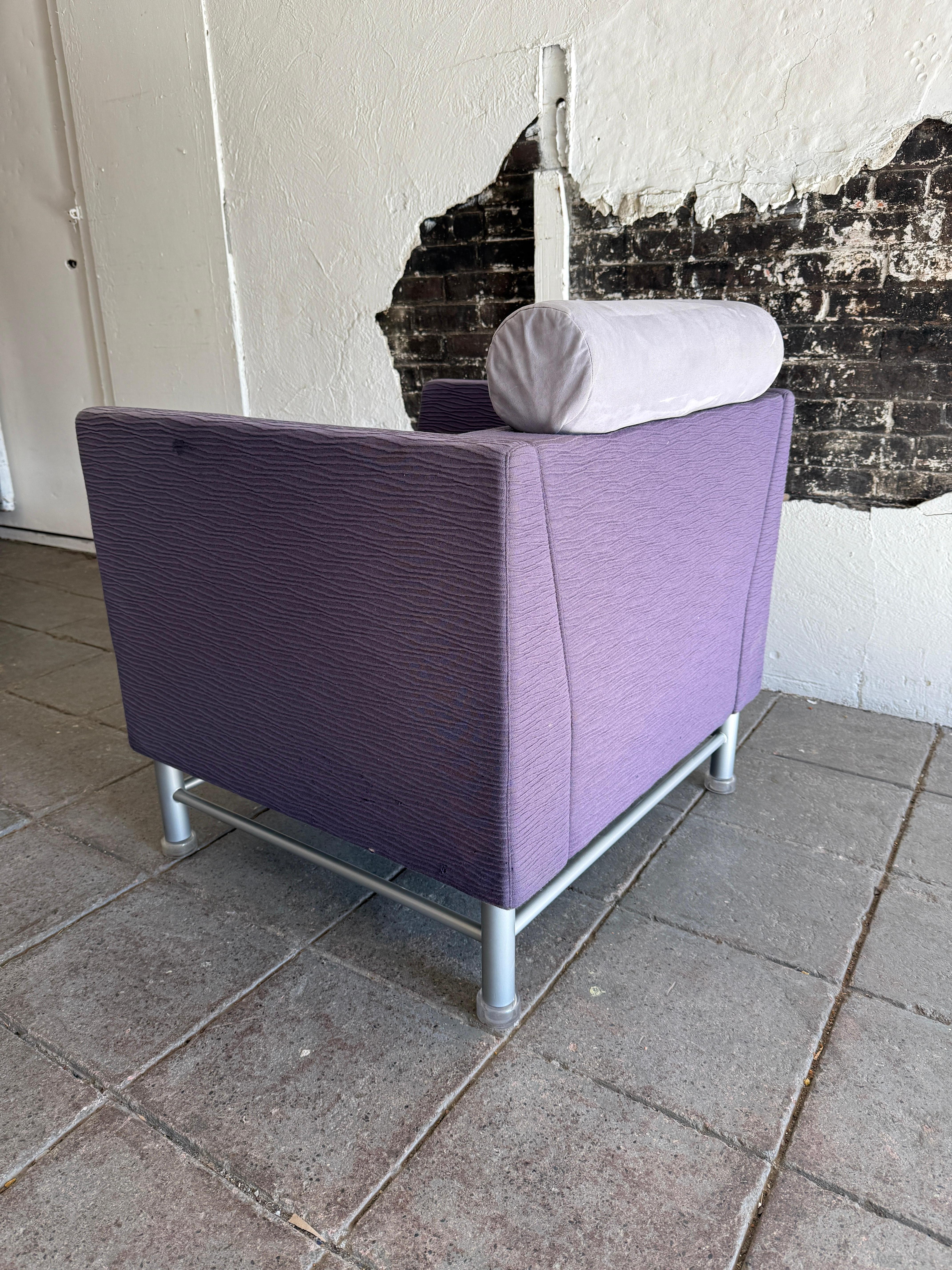 Metalwork Post modern Eastside Armchair by Ettore Sottsass for Knoll 1980