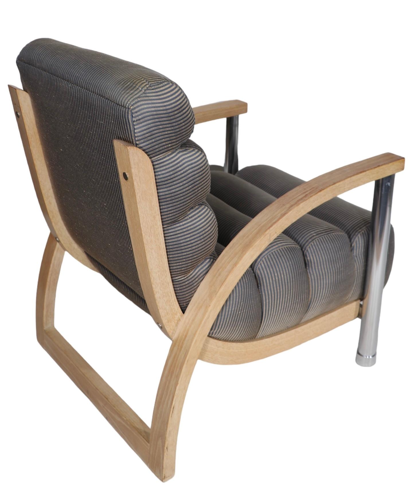 Post Modern Eclipse Lounge Chair by Jay Specter for Century Furniture c 1970/80s For Sale 1