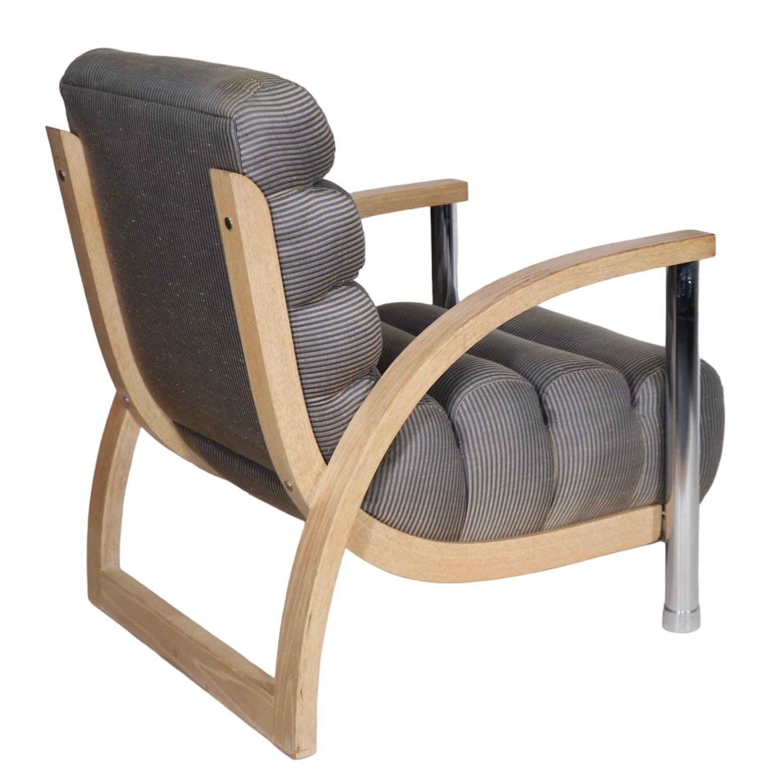 Post Modern Eclipse Lounge Chair by Jay Specter for Century Furniture c 1970/80s For Sale 2