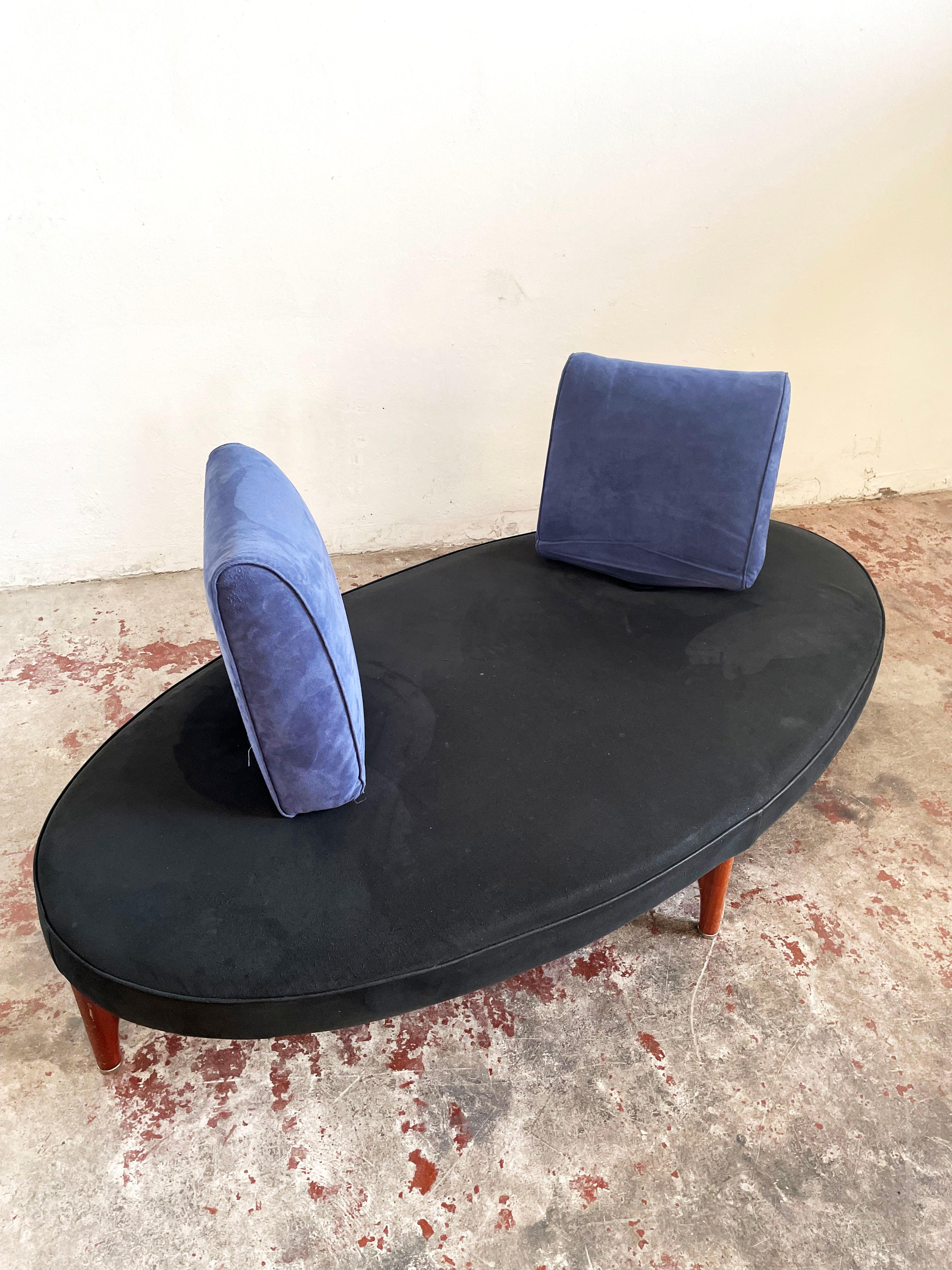 Italian Post Modern Elliptical Sofa 