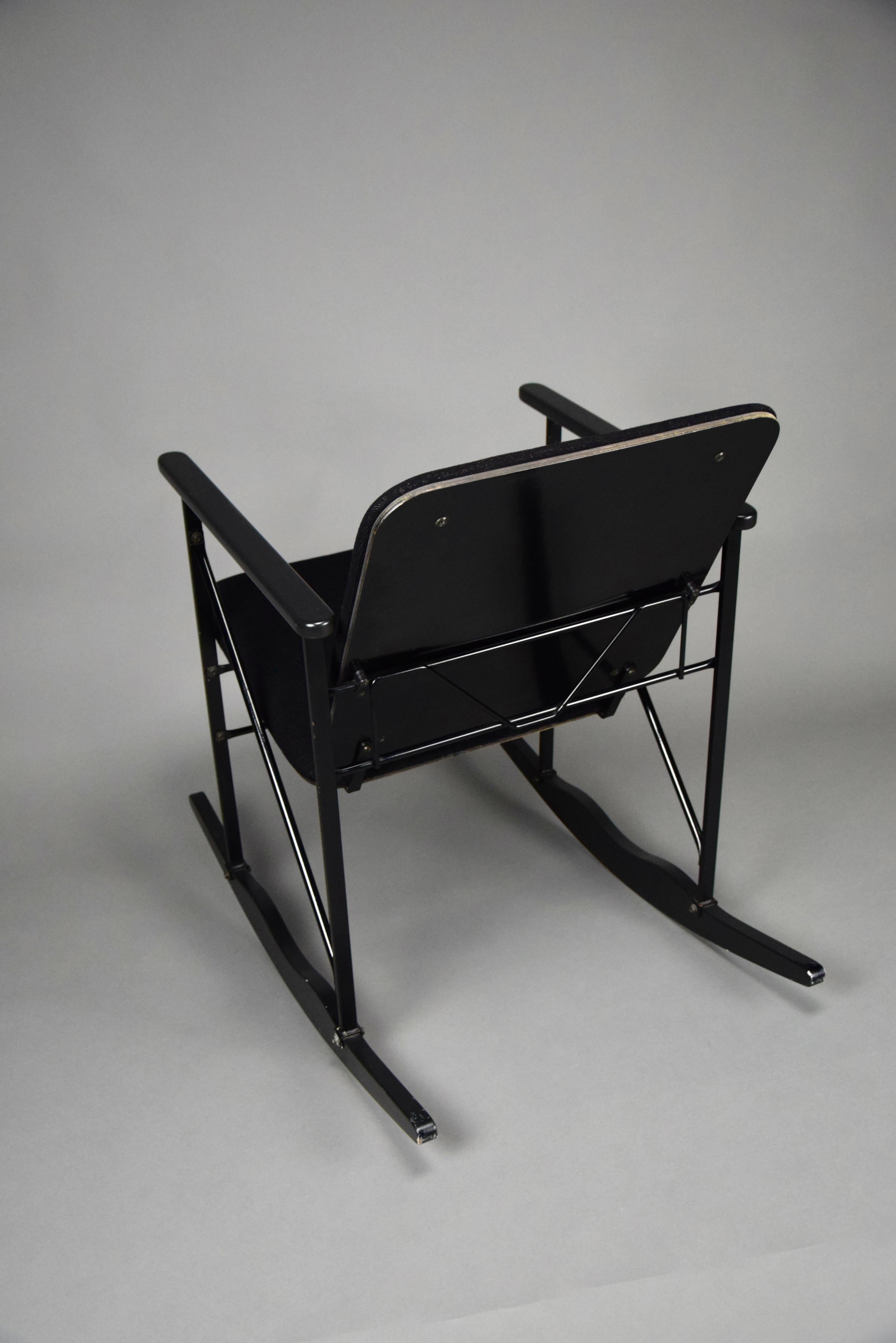 Post Modern Experiment Rocking Chair by Yrjö Kukkapuro For Sale 8