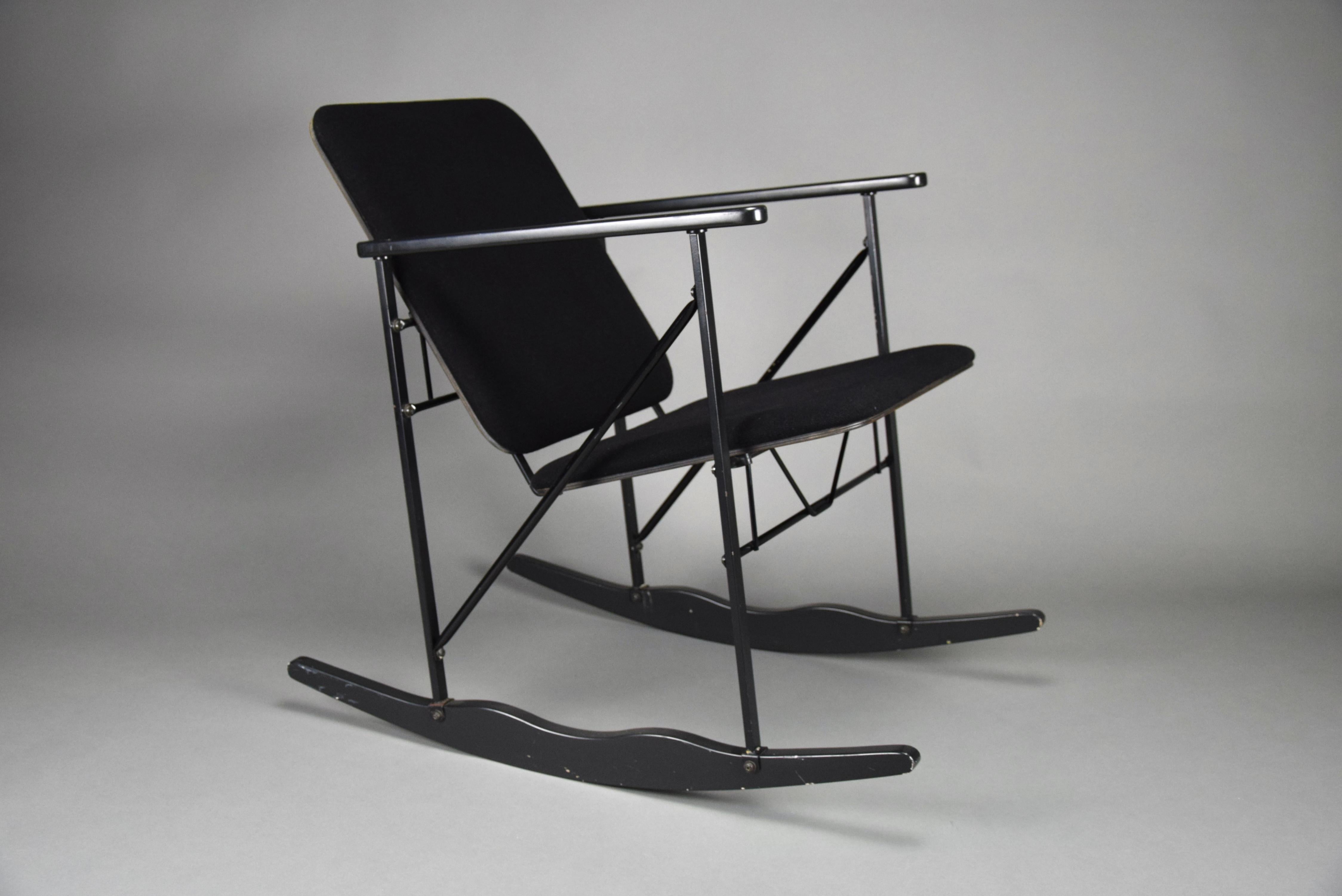 Post-Modern Post Modern Experiment Rocking Chair by Yrjö Kukkapuro For Sale