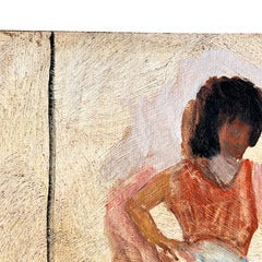 Post Modern Figural Painting of a Woman by Clair Seglem