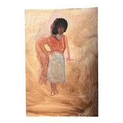 Post Modern Figural Painting of a Woman by Clair Seglem