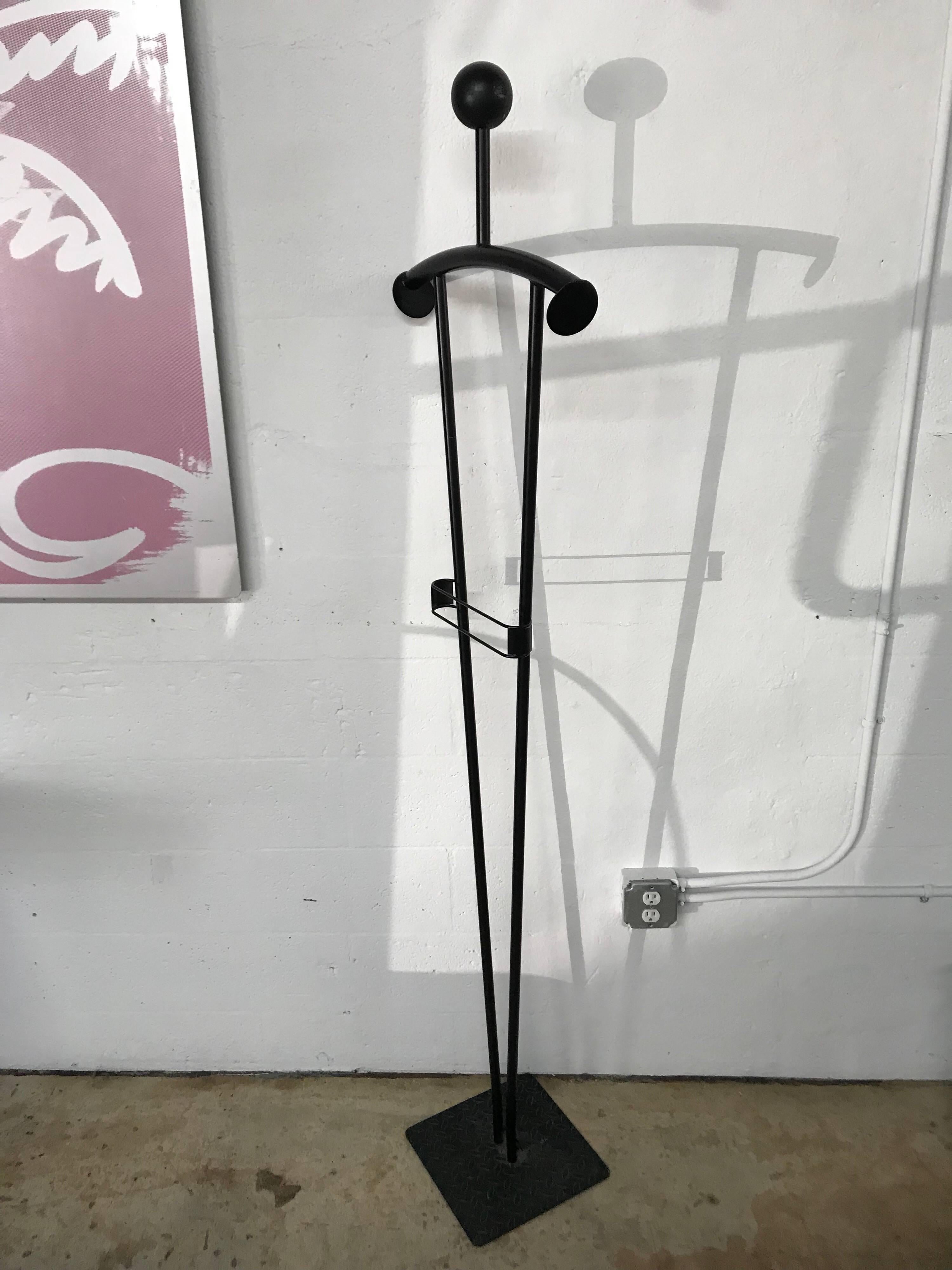 American Struttura Due Post Modern Figural Valet Stand or Coat Rack For Sale