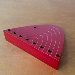 Post Modern Flat Arch Hanukkiyah Menorah By Luigi Del Monte