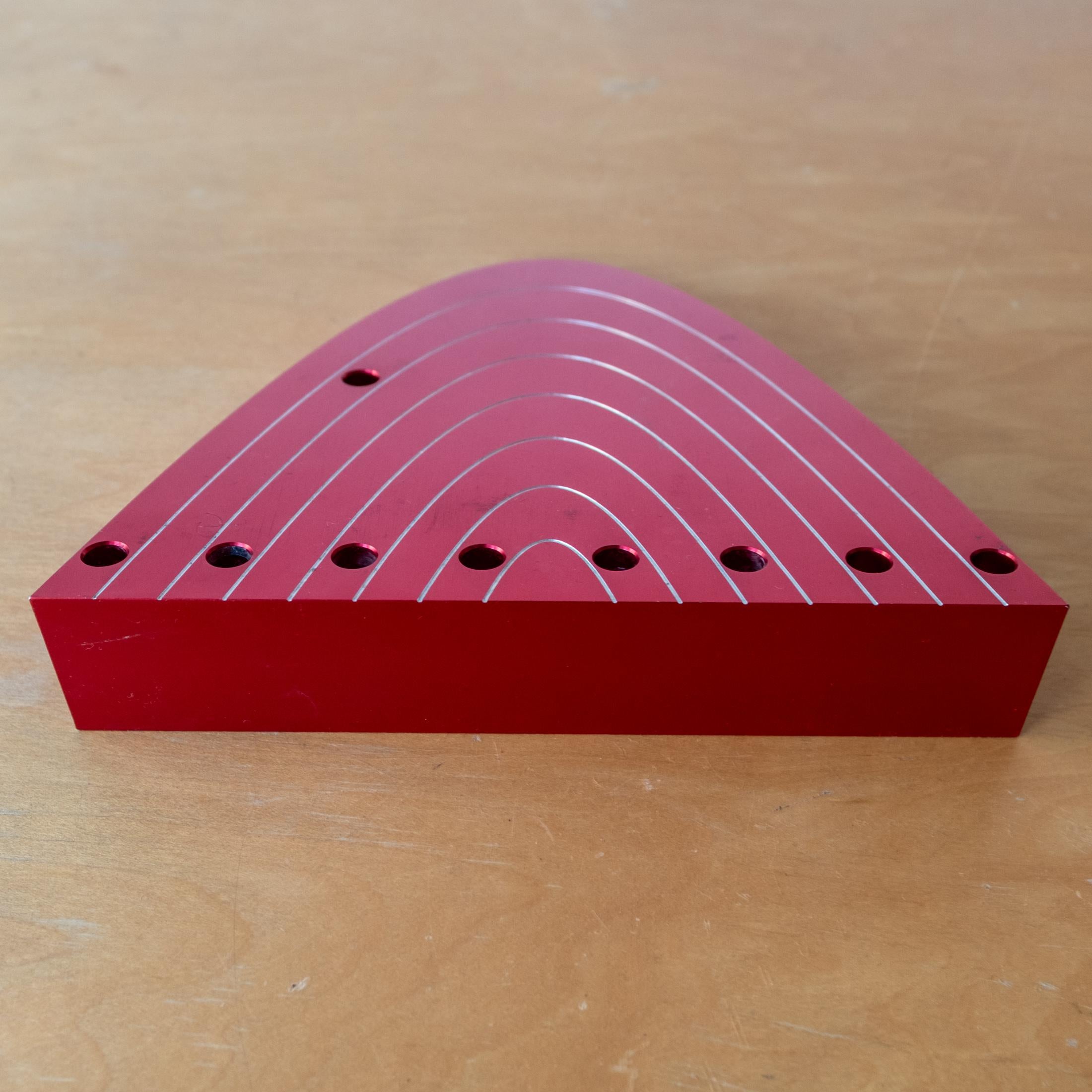 Post Modern Flat Arch Hanukkiyah Menorah By Luigi Del Monte Italiano en venta