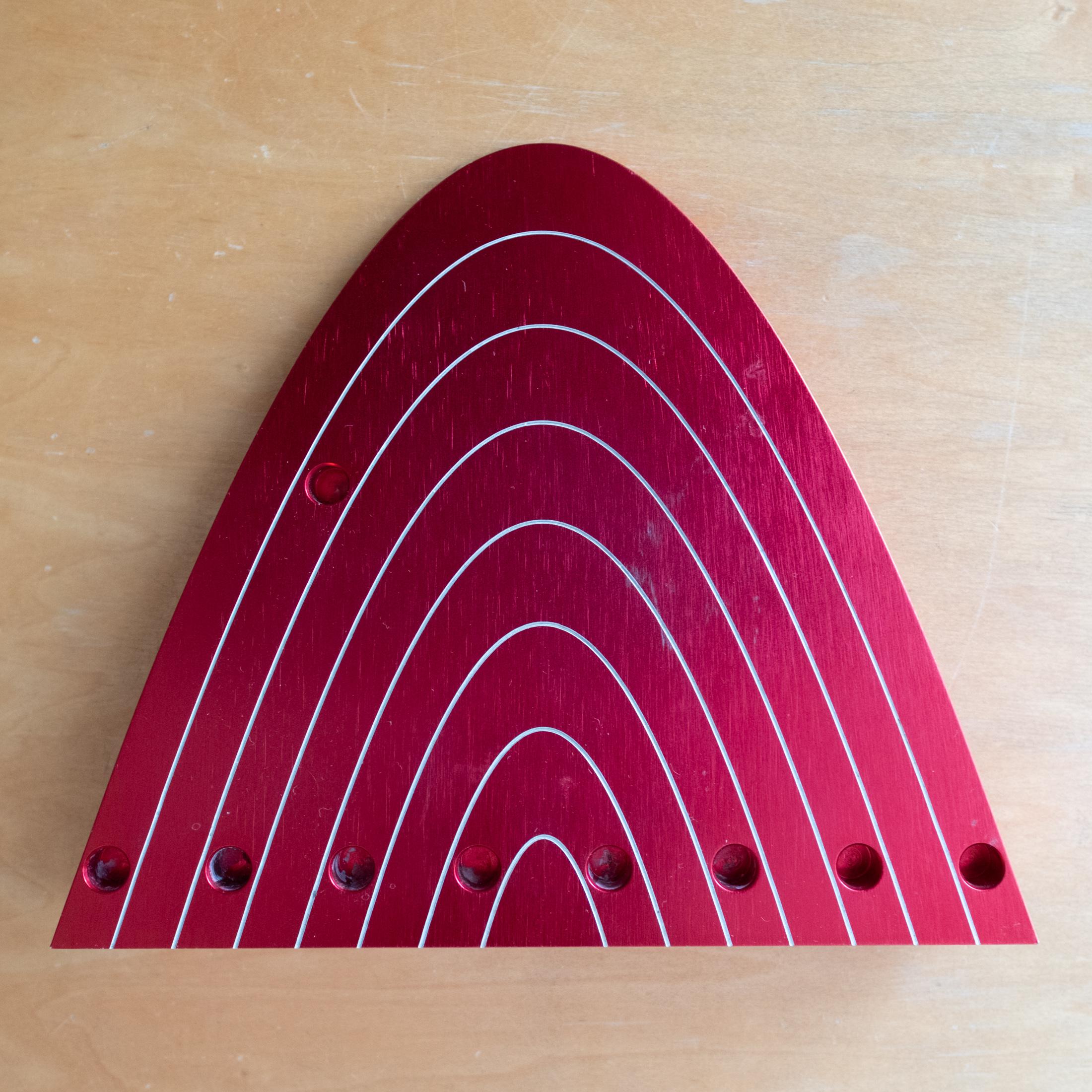 Post Modern Flat Arch Hanukkiyah Menorah By Luigi Del Monte finales del siglo XX en venta