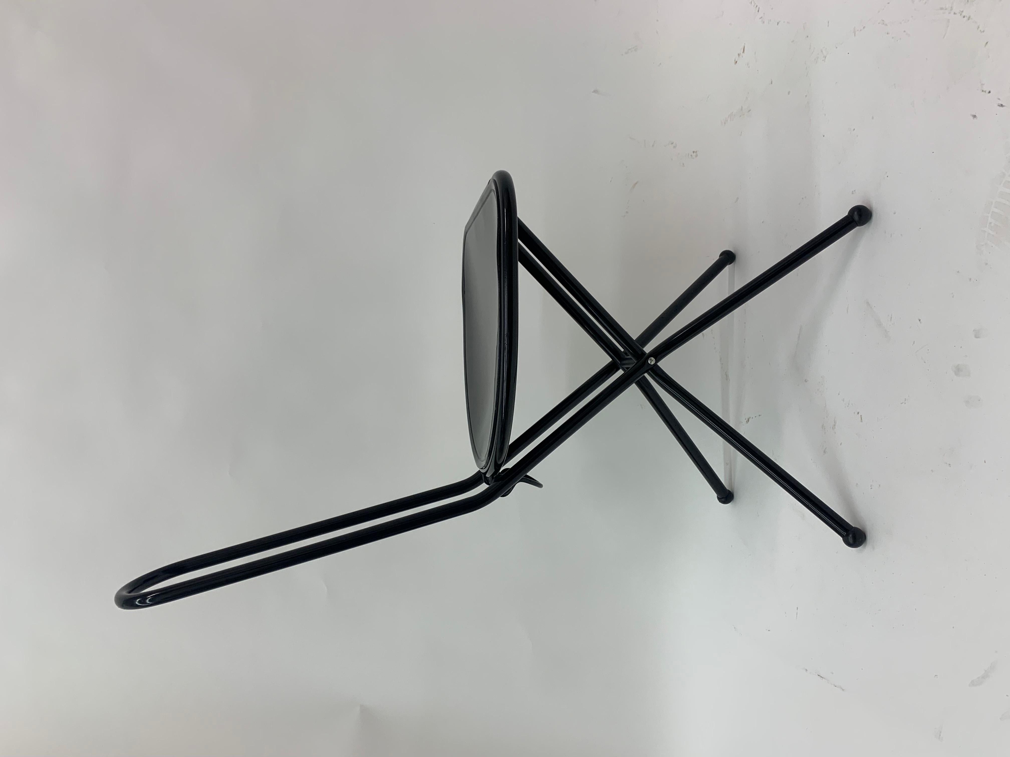 Metal Post Modern Folding Chair by Niels Gammelgaard for Ikea, 1980’s For Sale