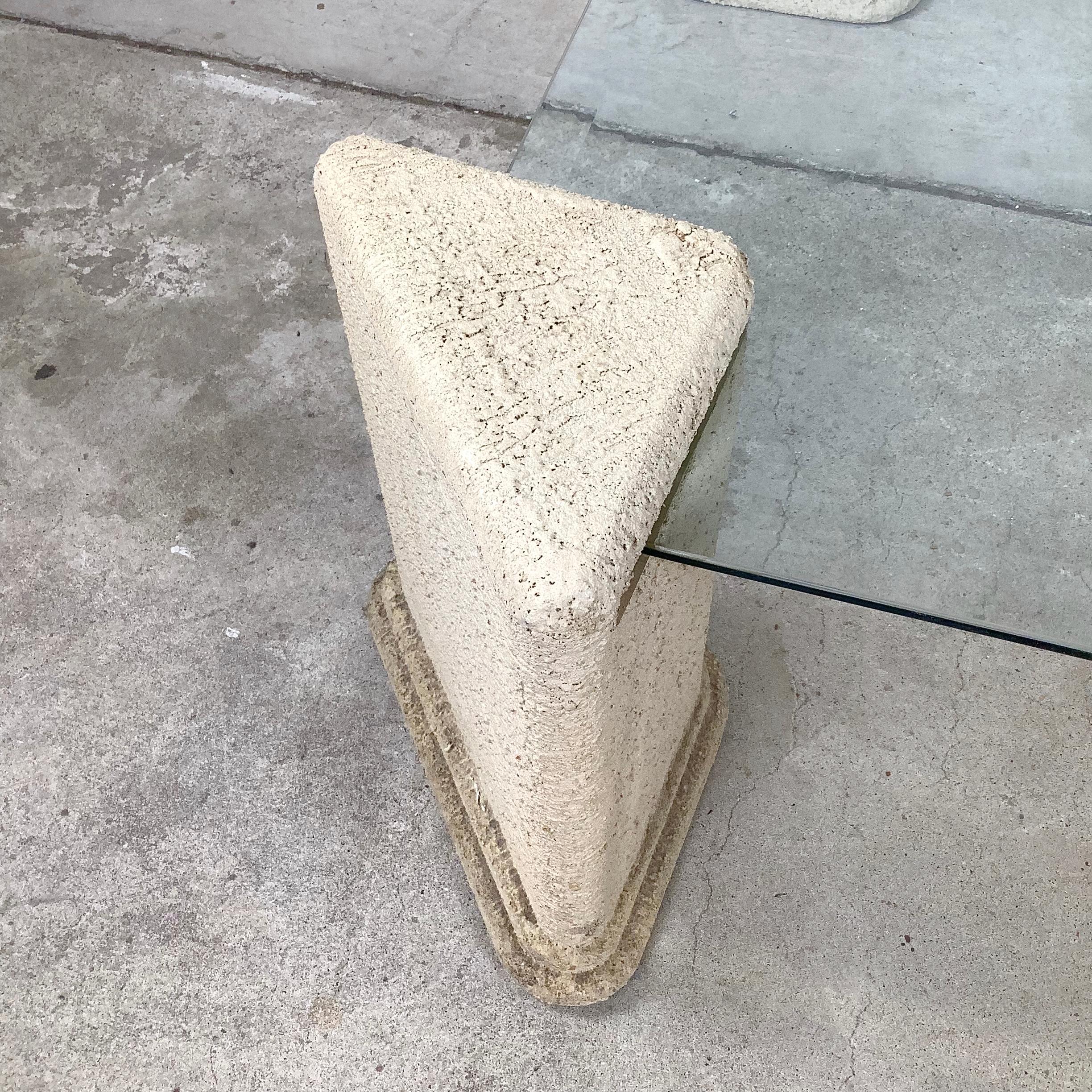 Post-Modern Four Post Glass Top Coffee Table For Sale 3