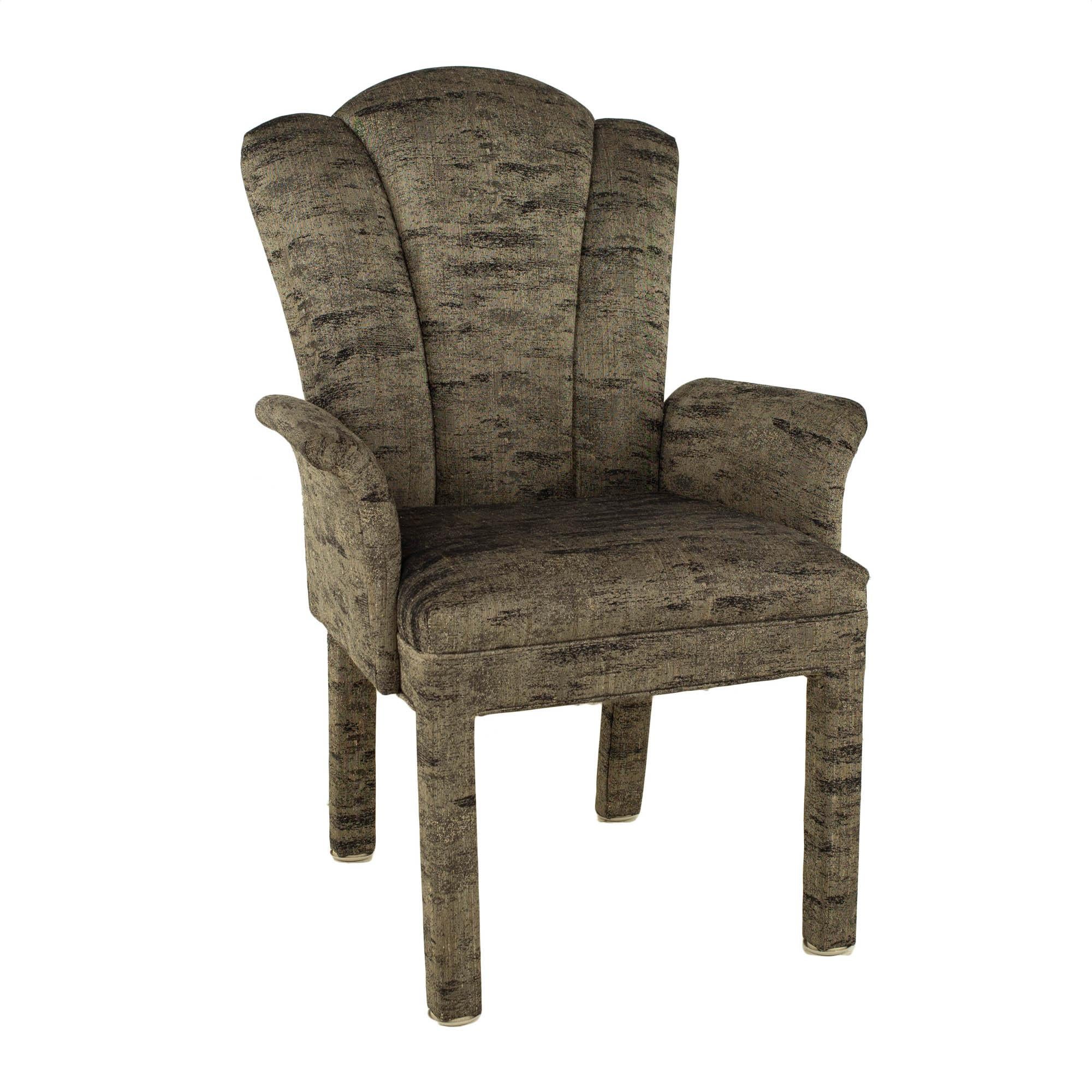 Post-Modern Post Modern Fully Upholstered Dining Chairs, Set of 6 For Sale