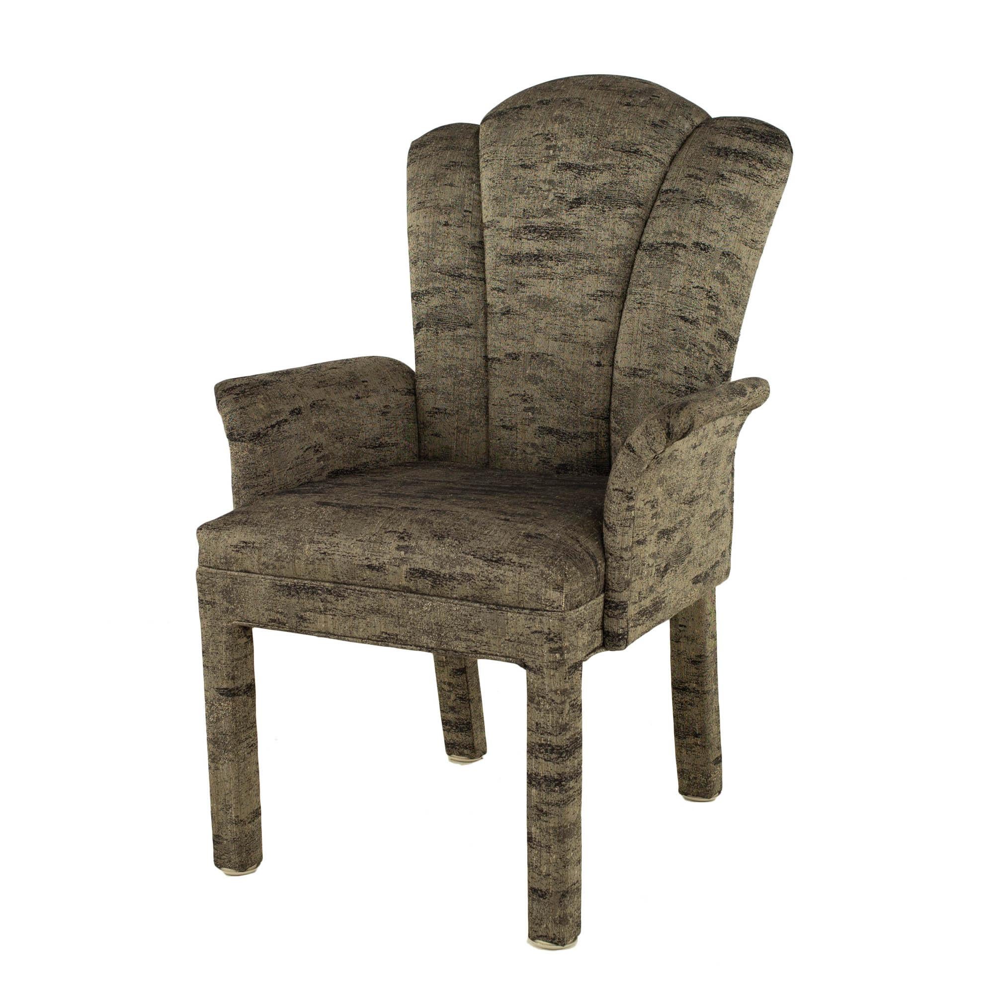 Post Modern Fully Upholstered Dining Chairs, Set of 6 In Good Condition For Sale In Countryside, IL