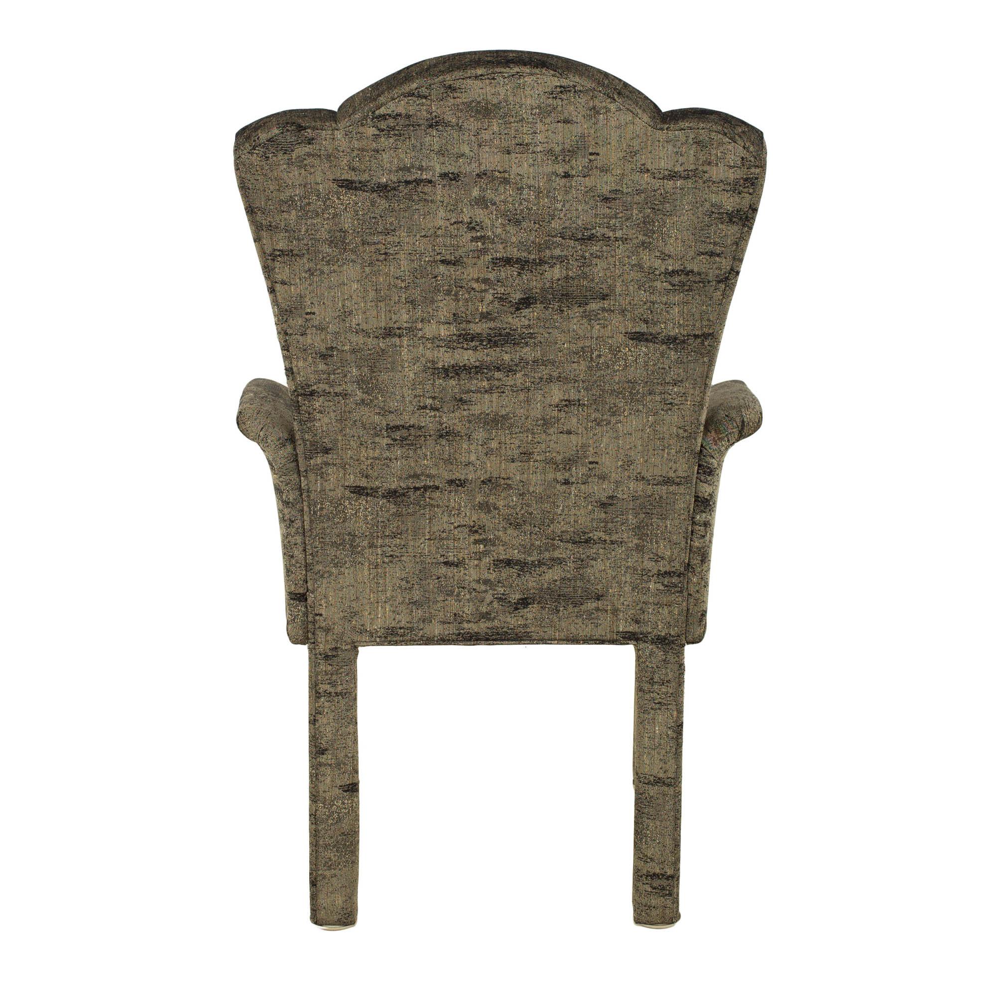 Upholstery Post Modern Fully Upholstered Dining Chairs, Set of 6 For Sale
