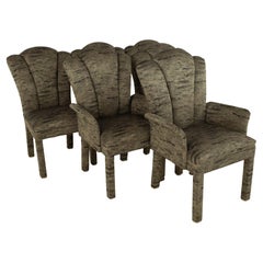 Used Post Modern Fully Upholstered Dining Chairs, Set of 6