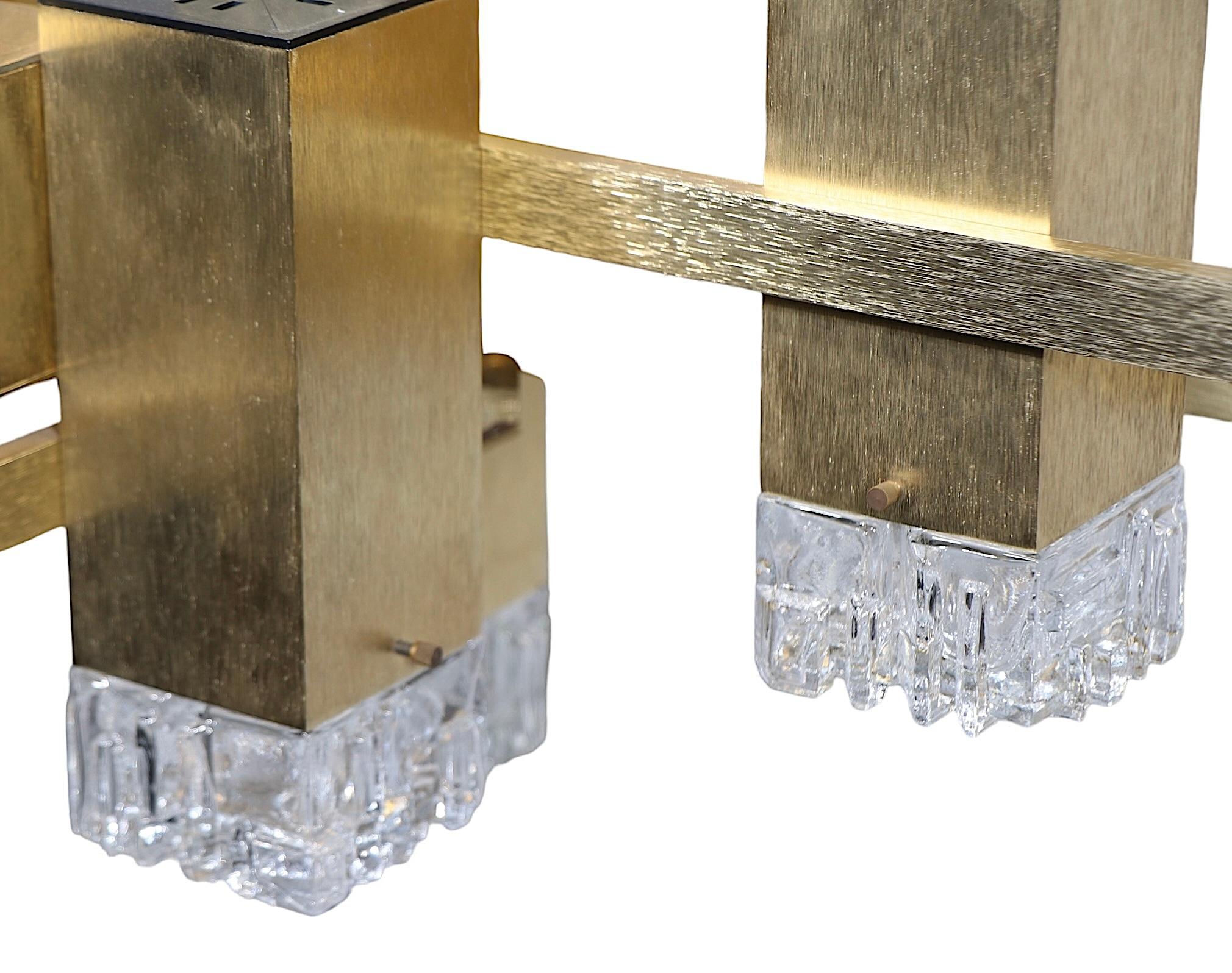 Post Modern Gaetano  Sciolari Chandelier c 1960/70's 5