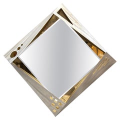 Post-Modern Geometric Diamond Shaped Mirror