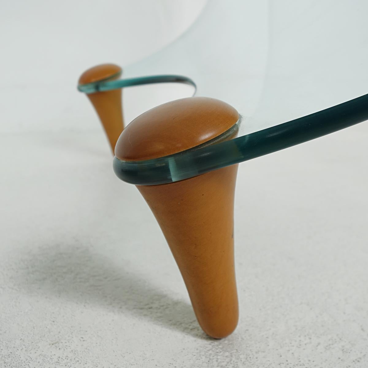 Postmodern Glass Coffee Table Tango by Fabio Di Bartolomei for Fiam Italia 2