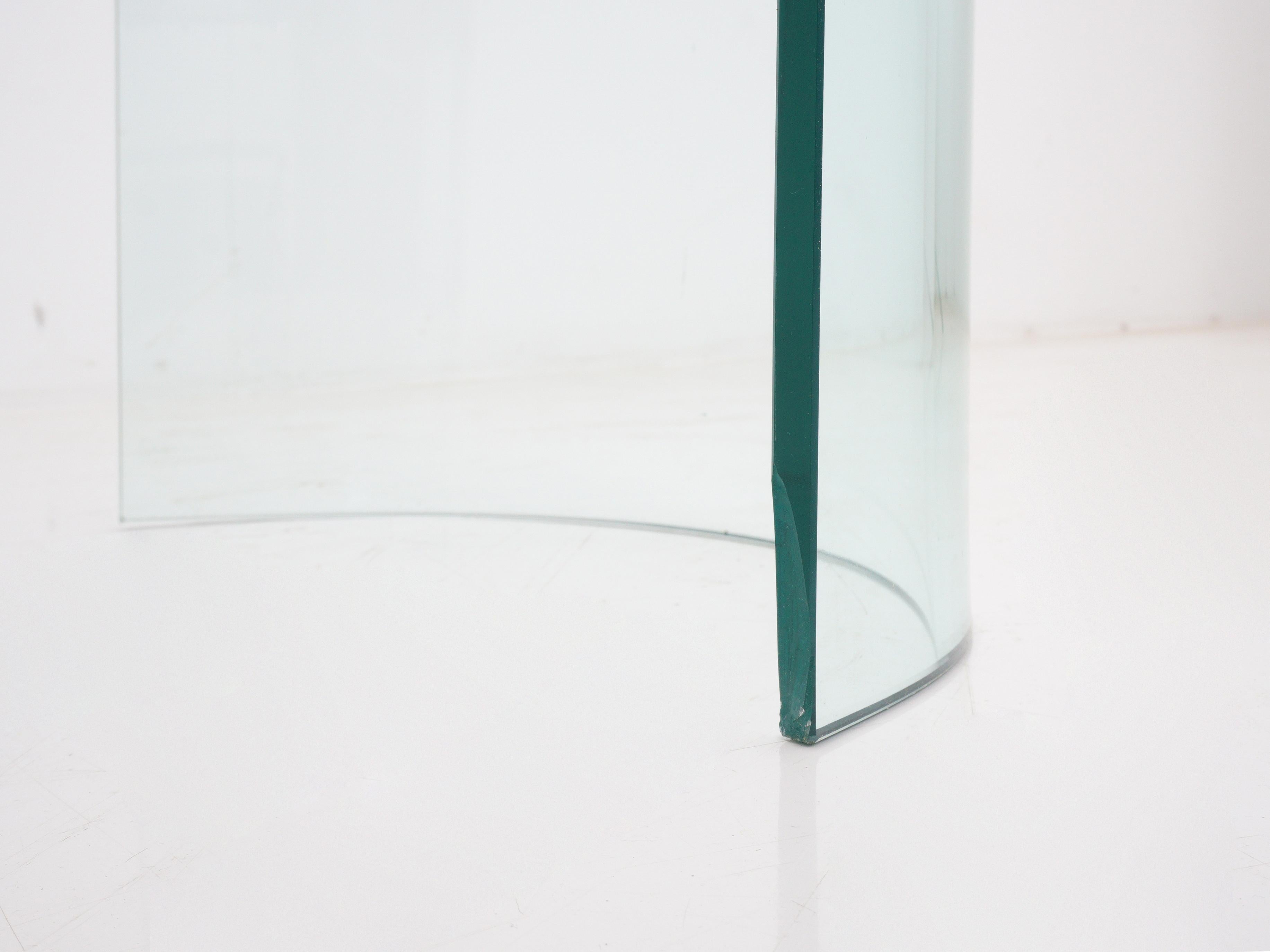 20th Century Post Modern Glass Dining Table