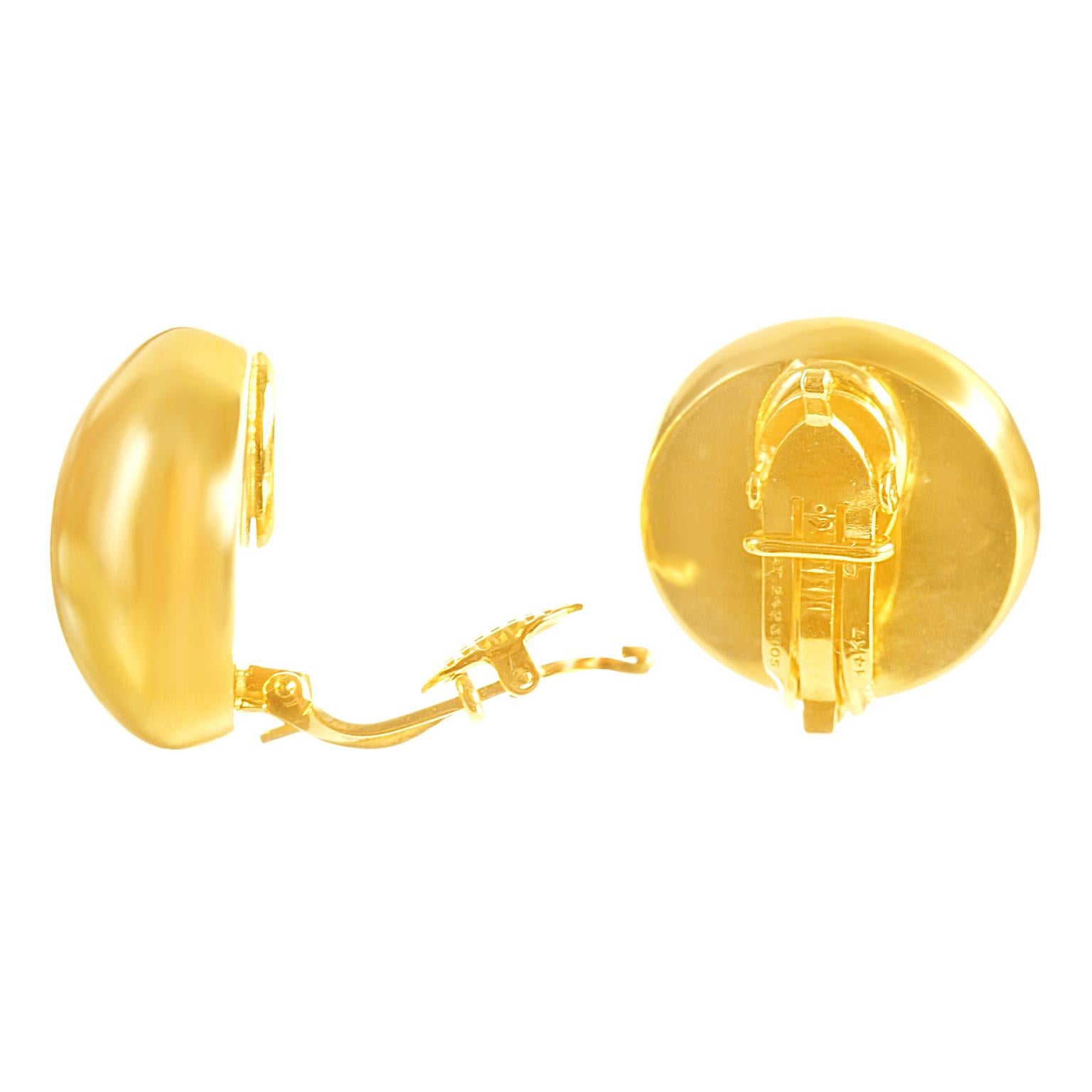 Postmodern Gold Earrings 14 Karat American 4