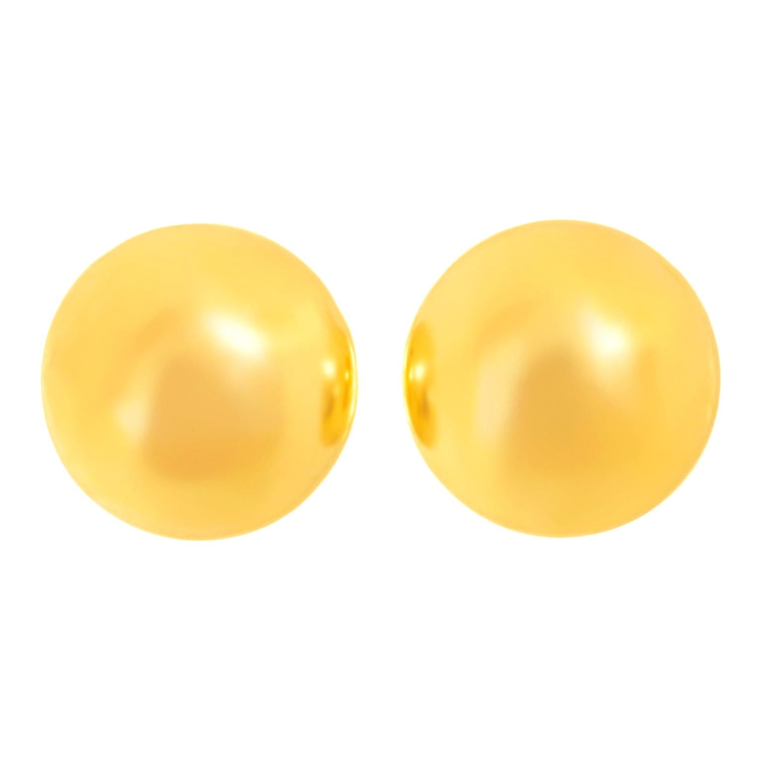 Postmodern Gold Earrings 14 Karat American